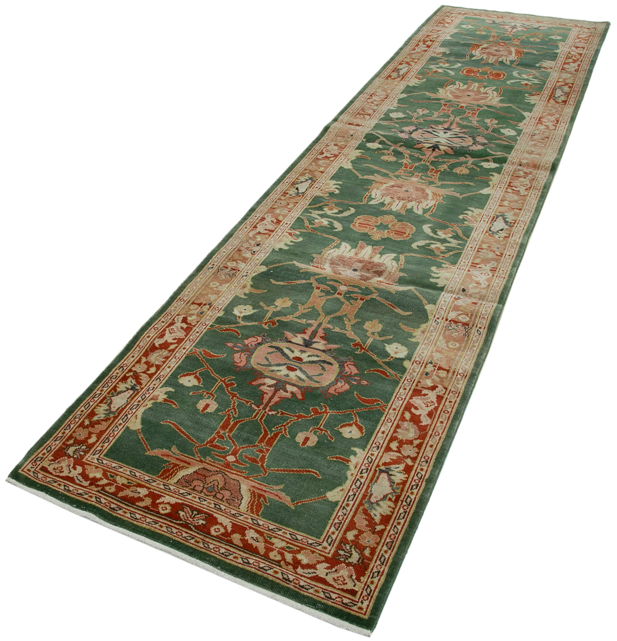 Olive Oushak Runner — 0.90 x 3.58