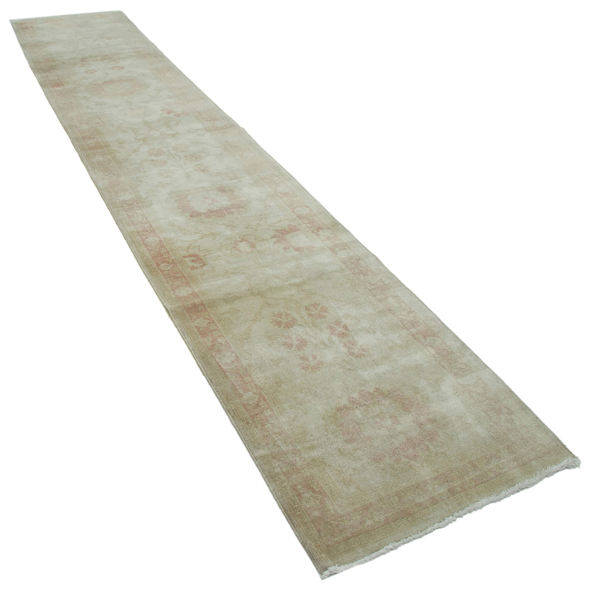 Champagne Oushak Runner — 0.80 x 4.14