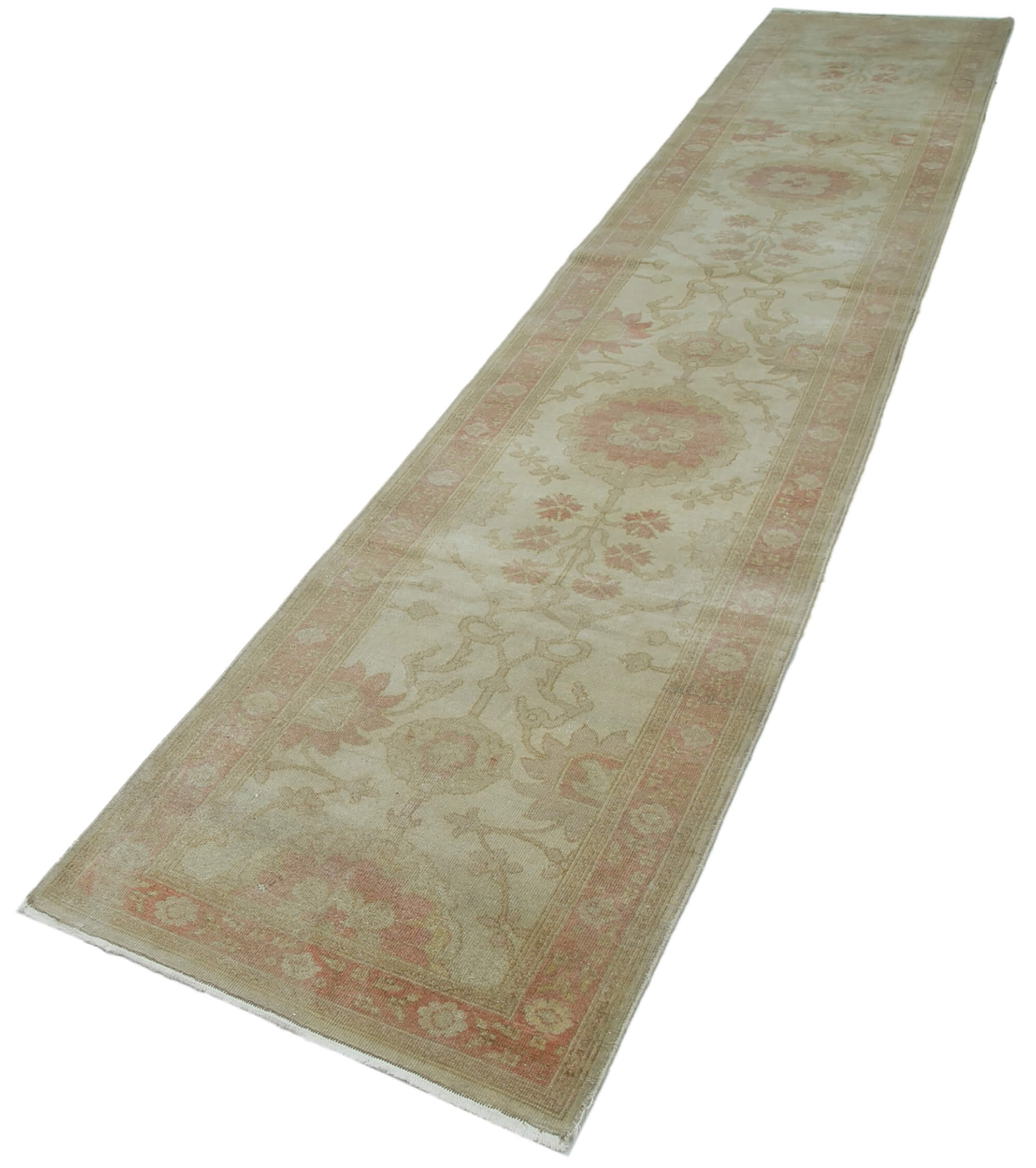 Champagne Oushak Runner — 0.80 x 4.14