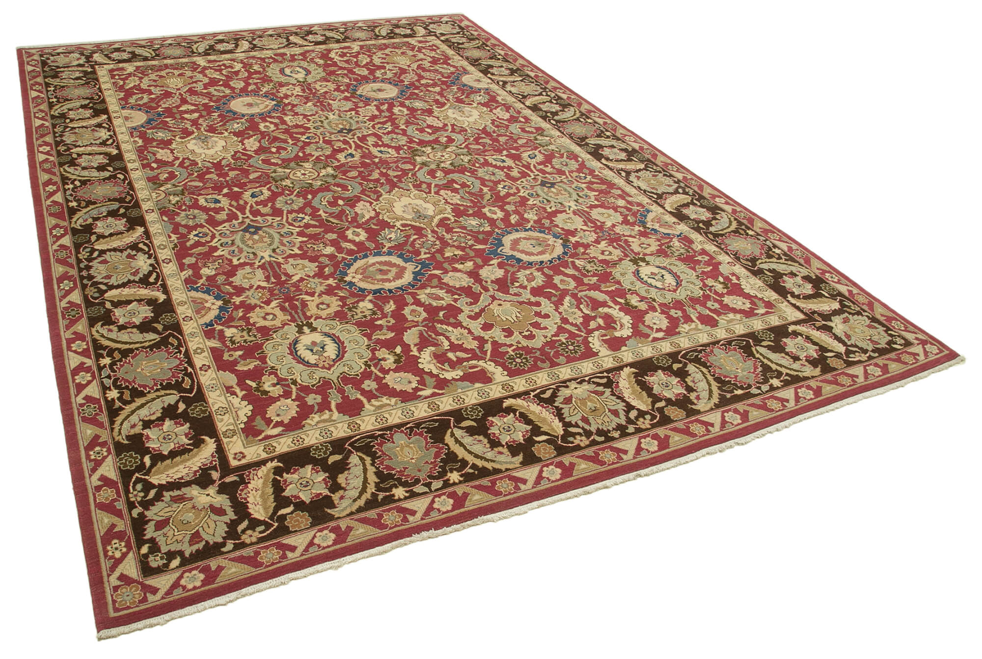 Burgundy Grand Oushak — 3.02 x 4.37