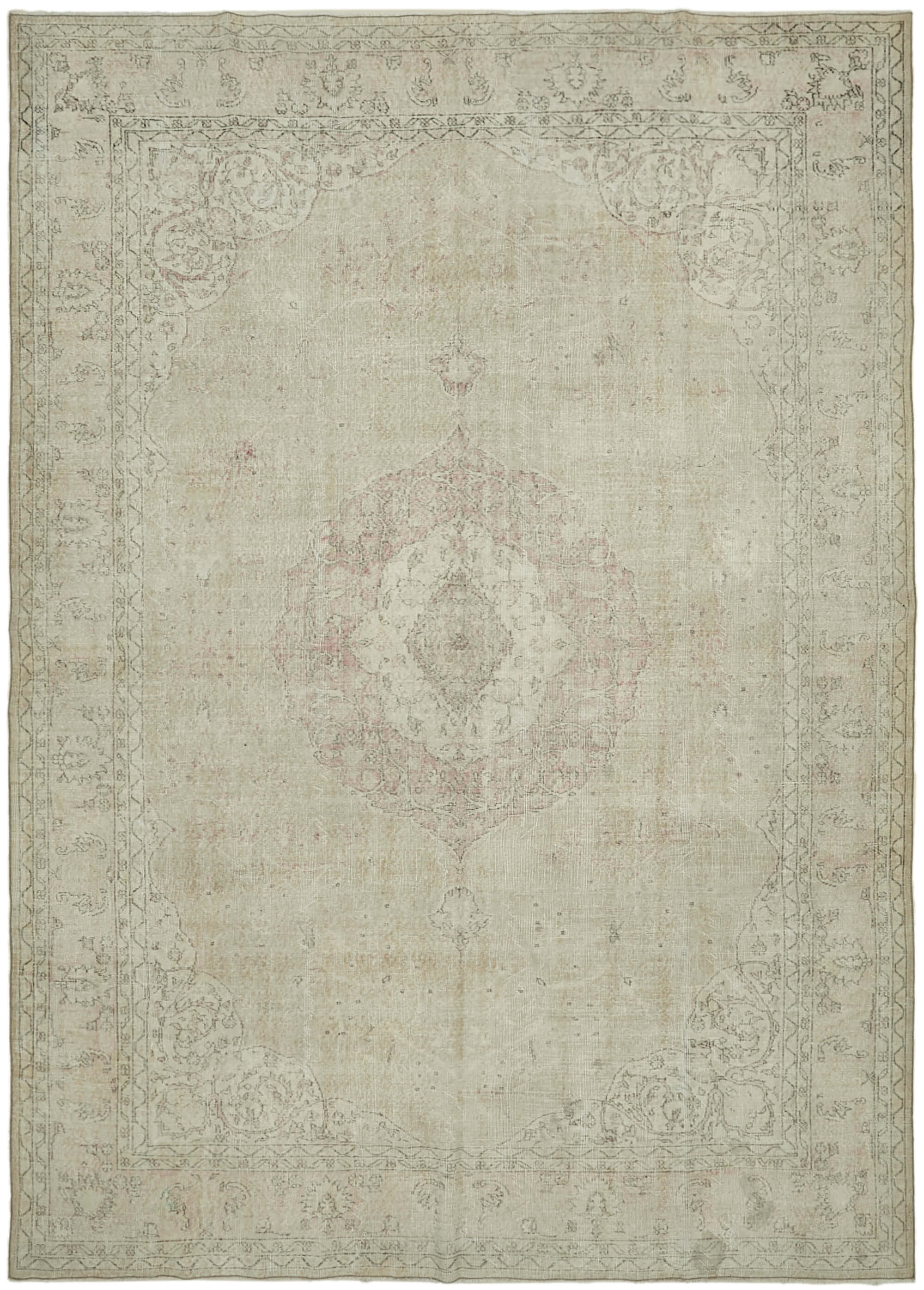 Beige Persian Handmade — 2.90 x 3.95