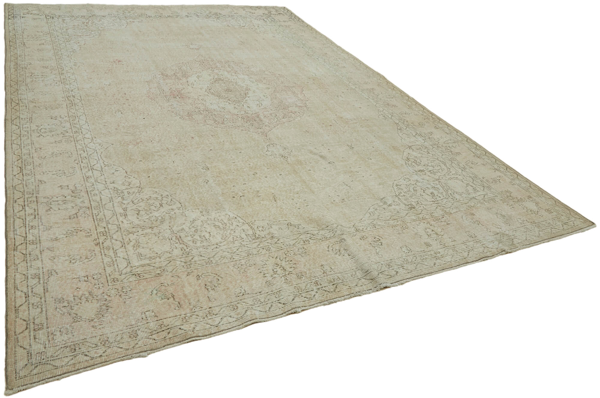 Beige Persian Handmade — 2.90 x 3.95