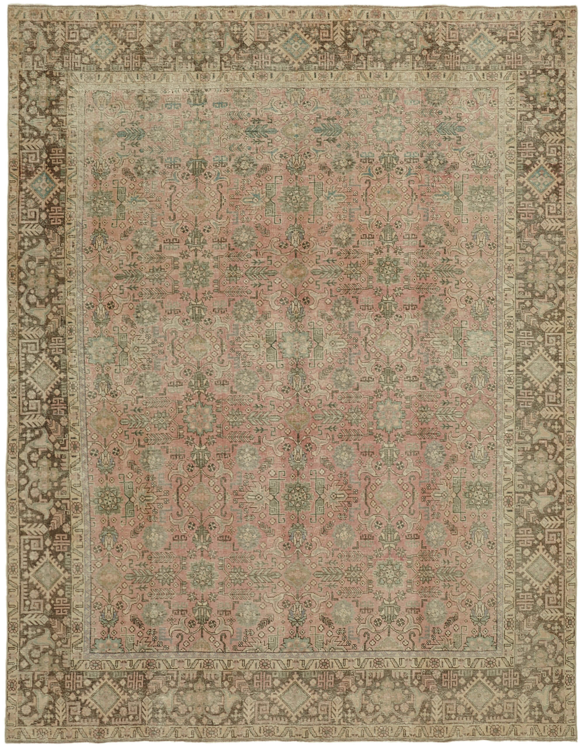 Beige Persian Handmade — 2.95 x 3.79