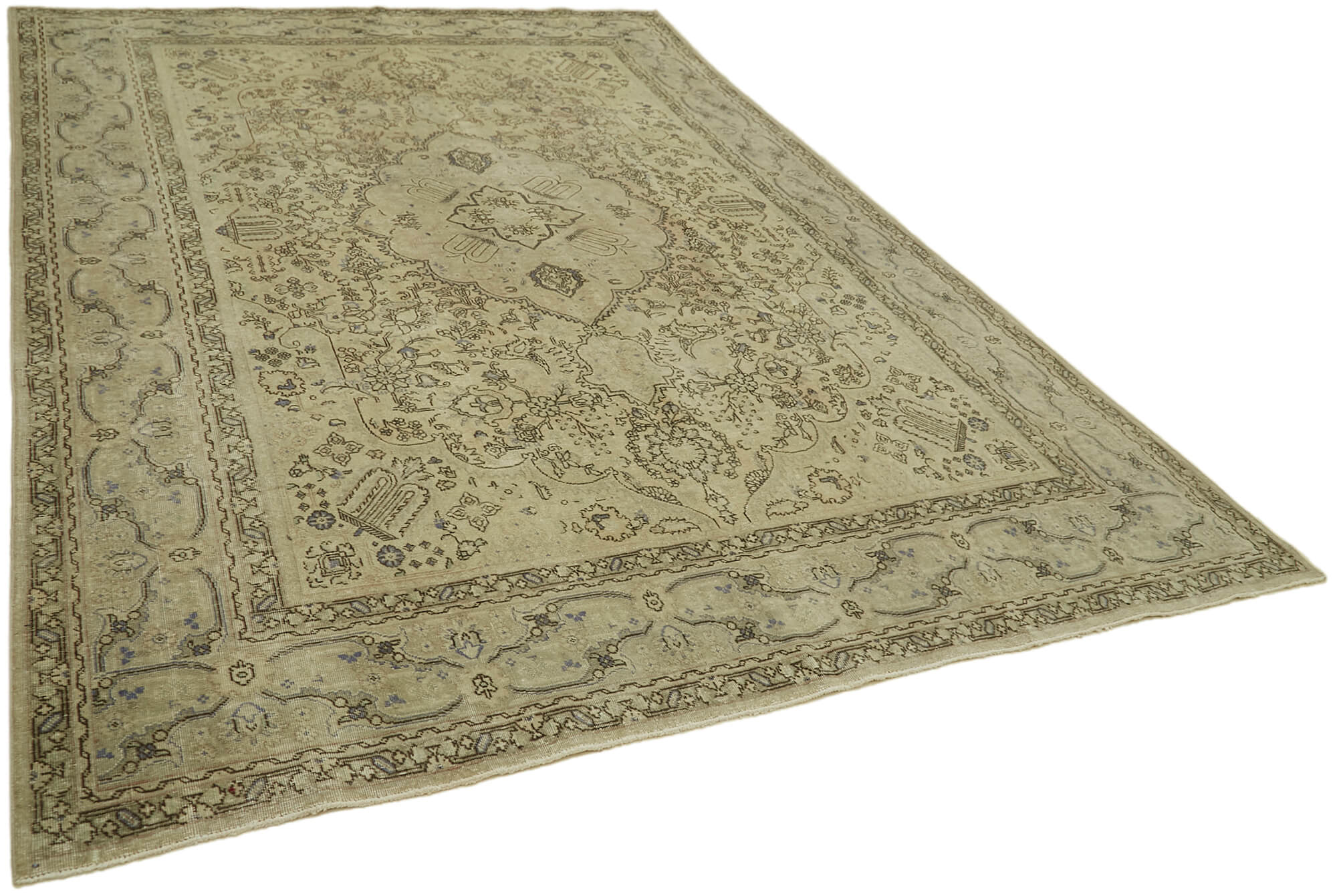 Beige Persian Handmade — 2.43 x 3.40