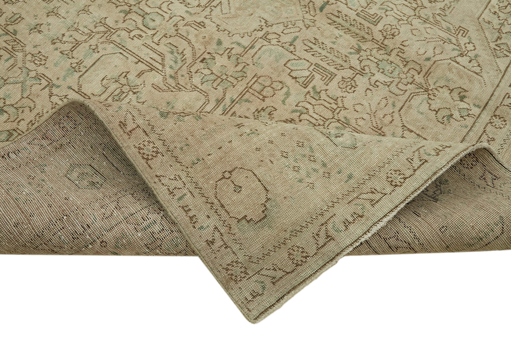 Beige Persian Handmade — 2.42 x 3.35