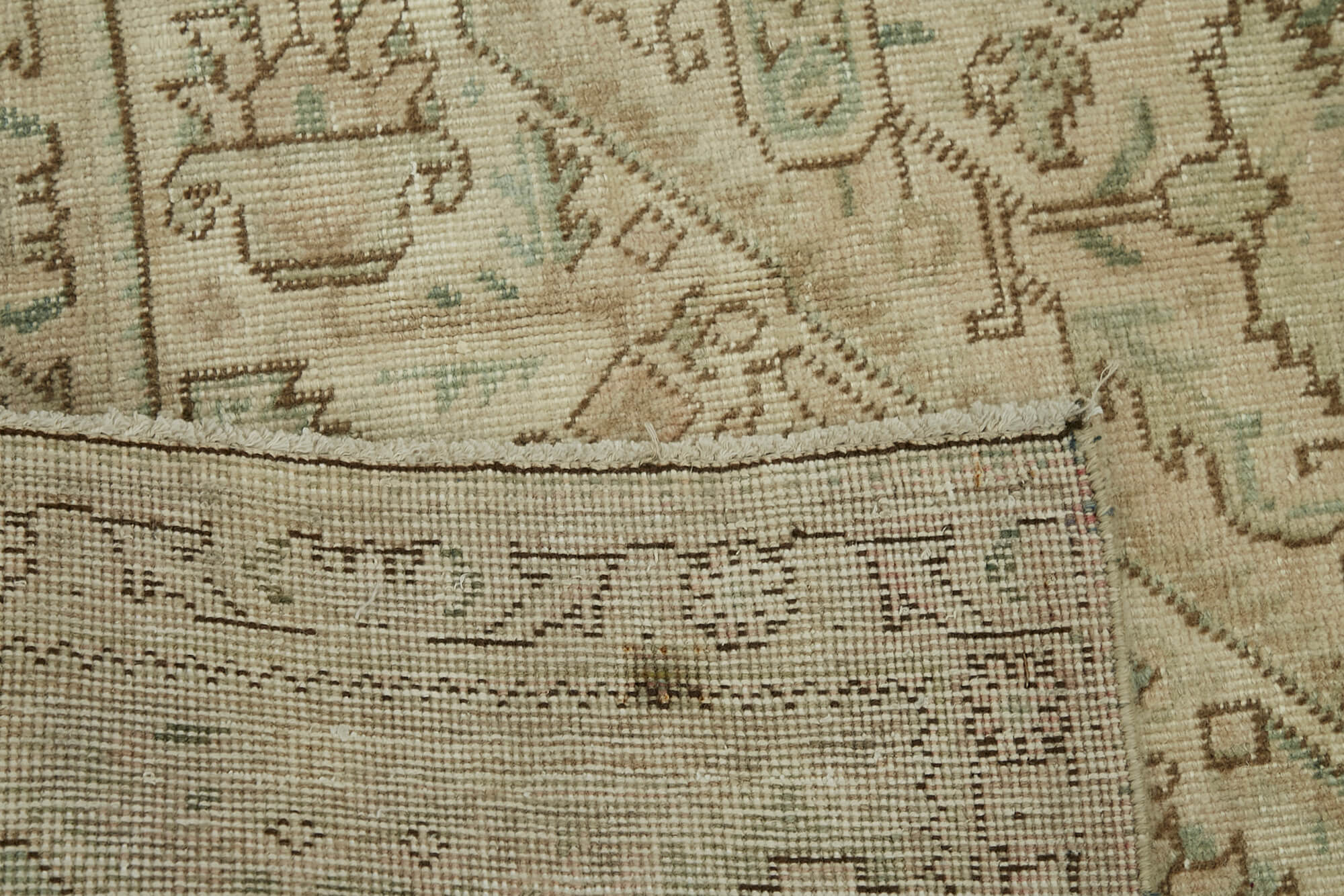 Beige Persian Handmade — 2.42 x 3.35