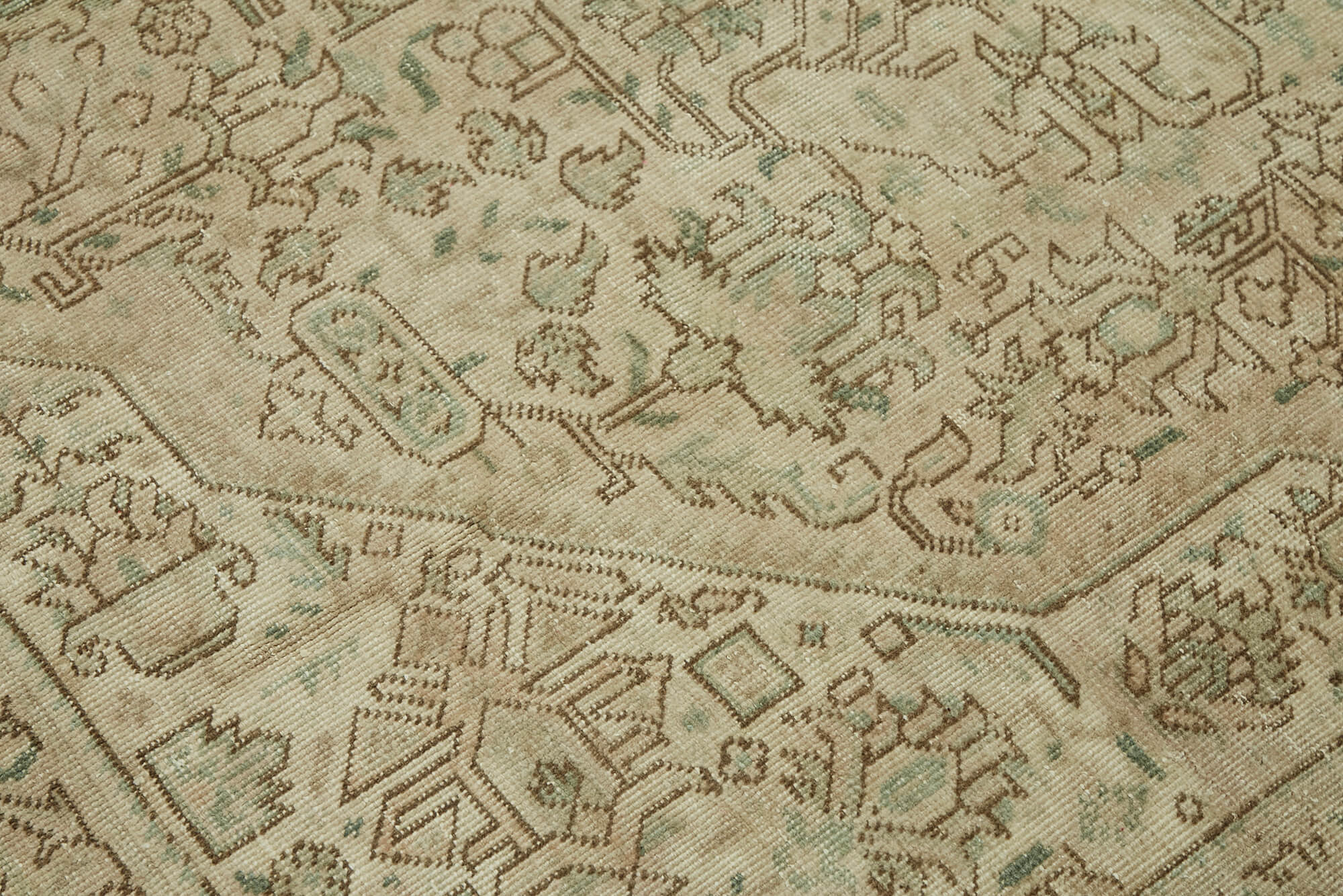 Beige Persian Handmade — 2.42 x 3.35