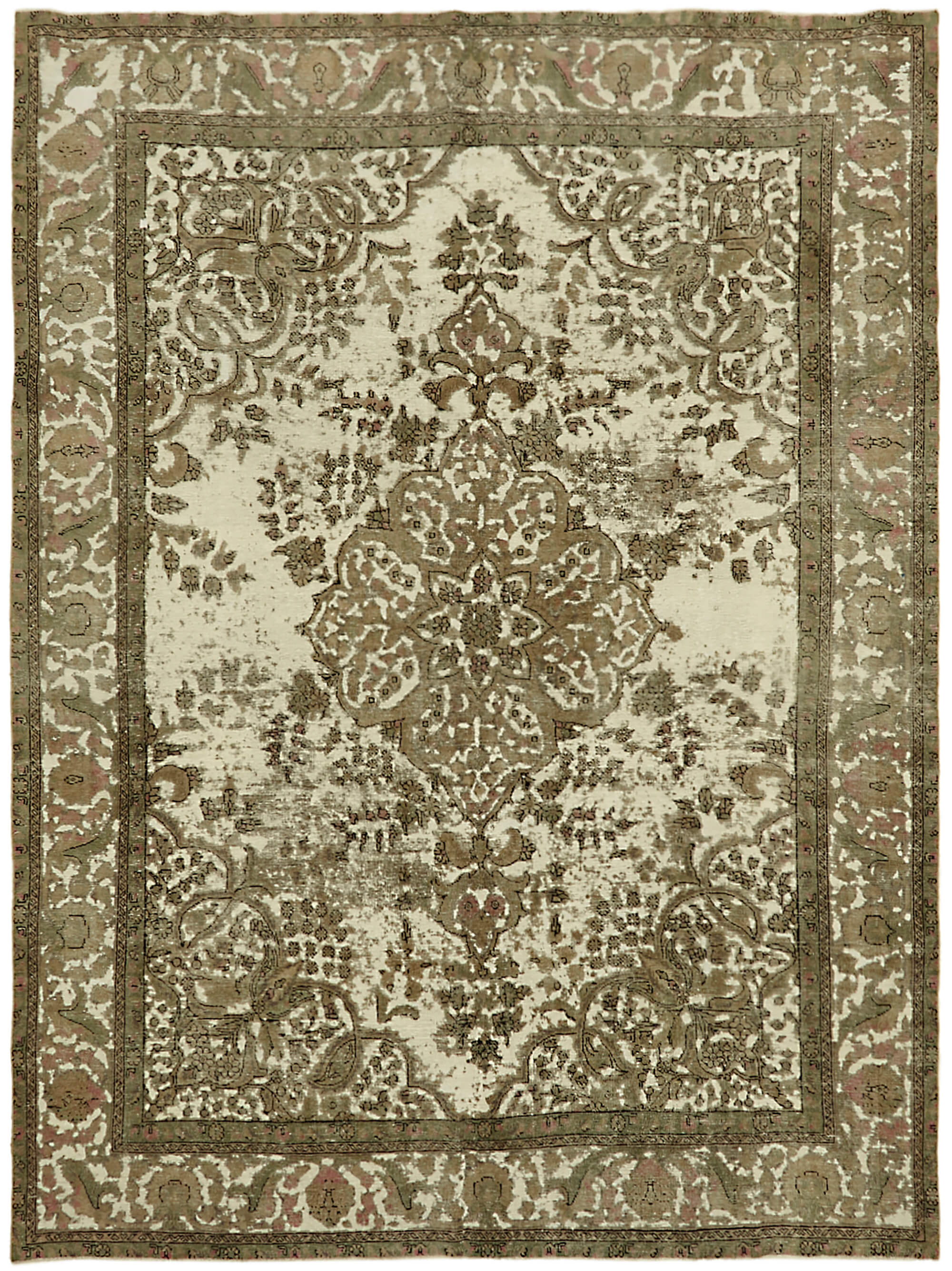 Beige Persian Handmade — 2.84 x 3.83