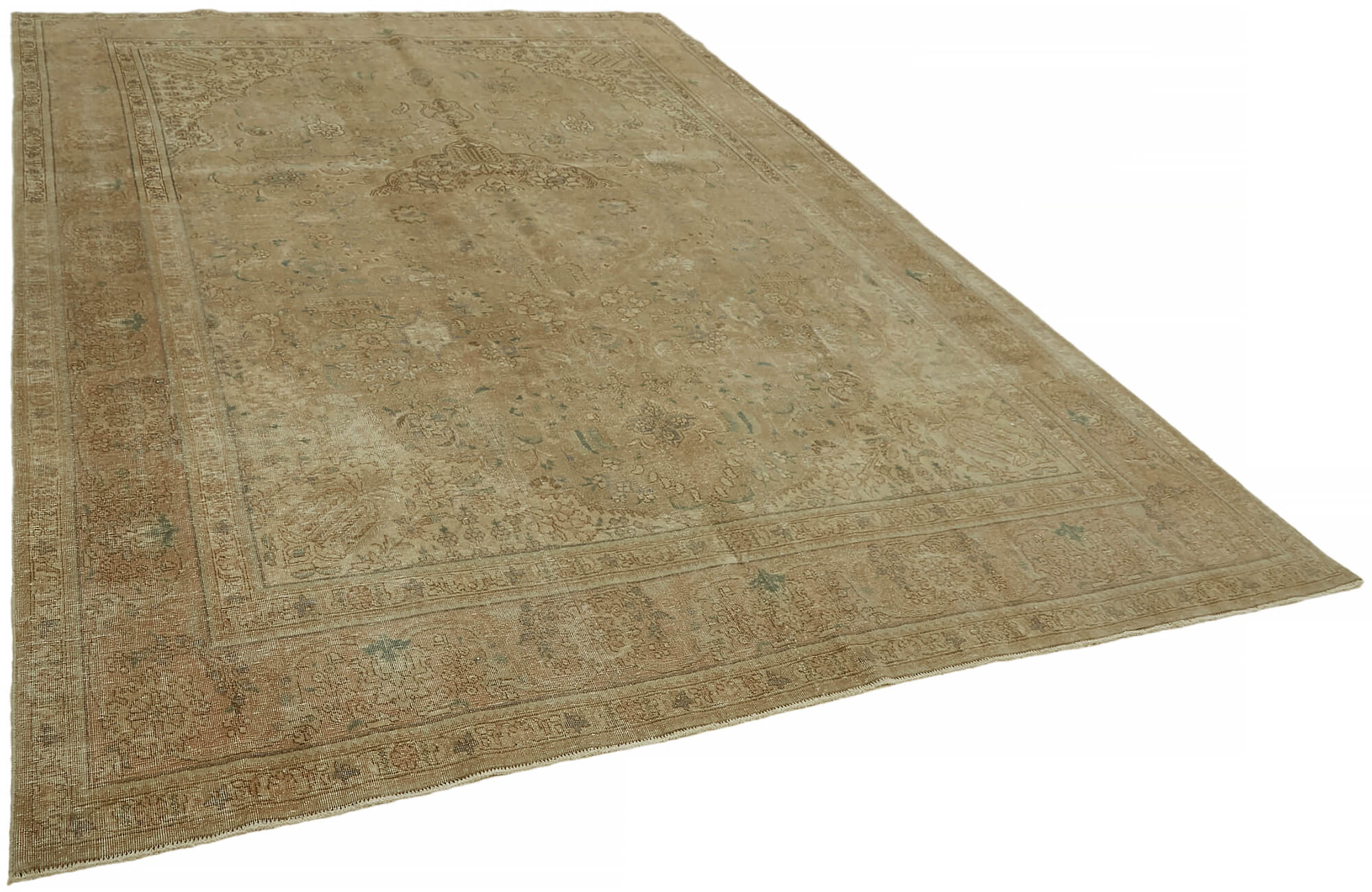Beige Persian Handmade — 2.52 x 3.45