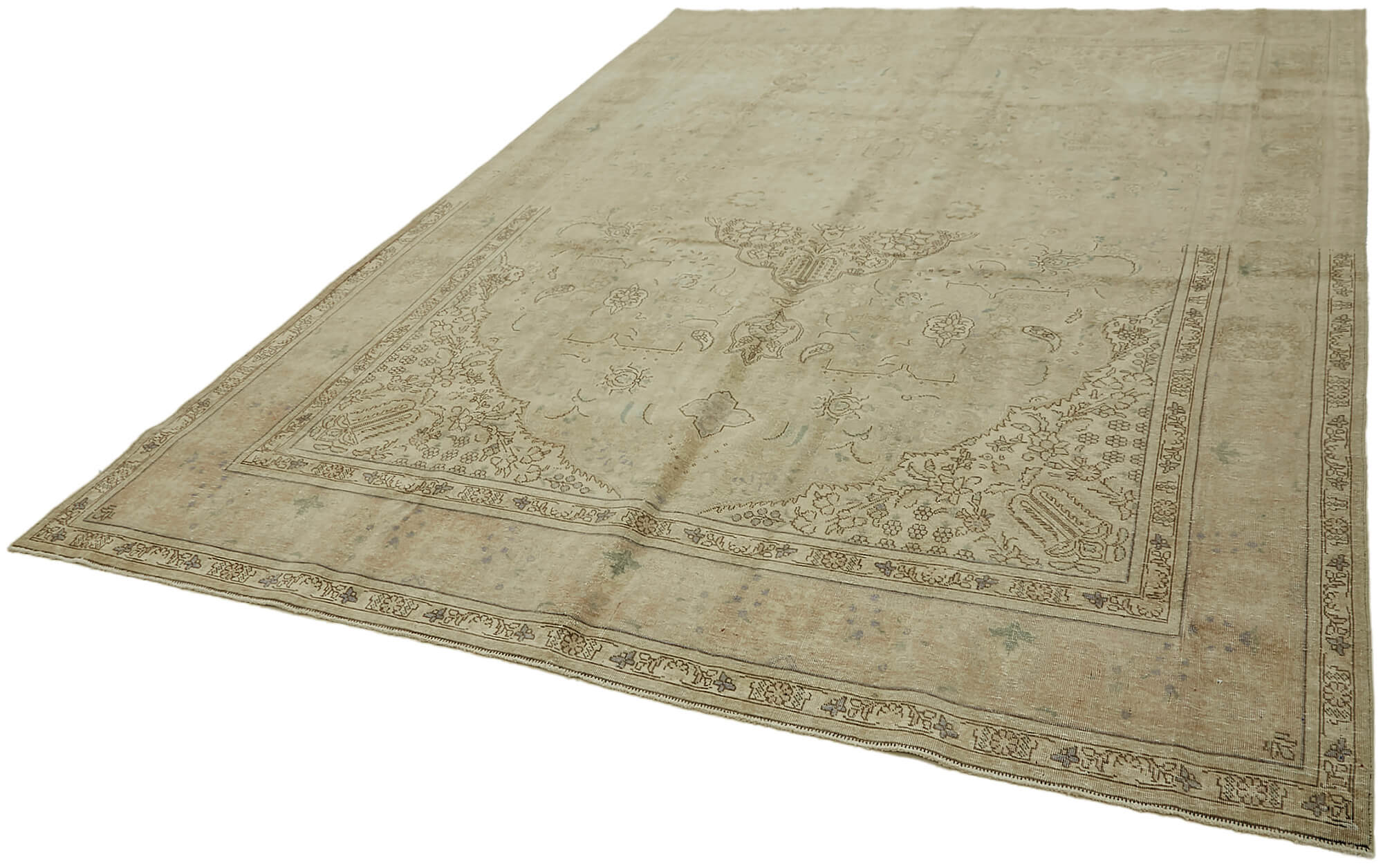 Beige Persian Handmade — 2.52 x 3.45