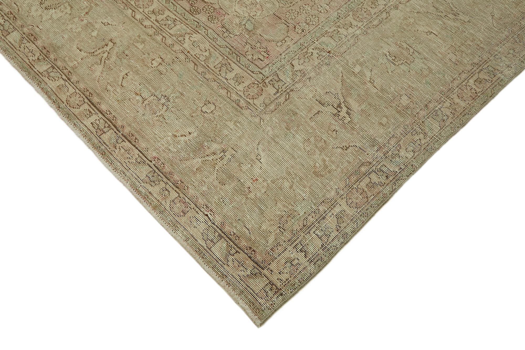 Beige Persian Handmade — 2.93 x 3.46