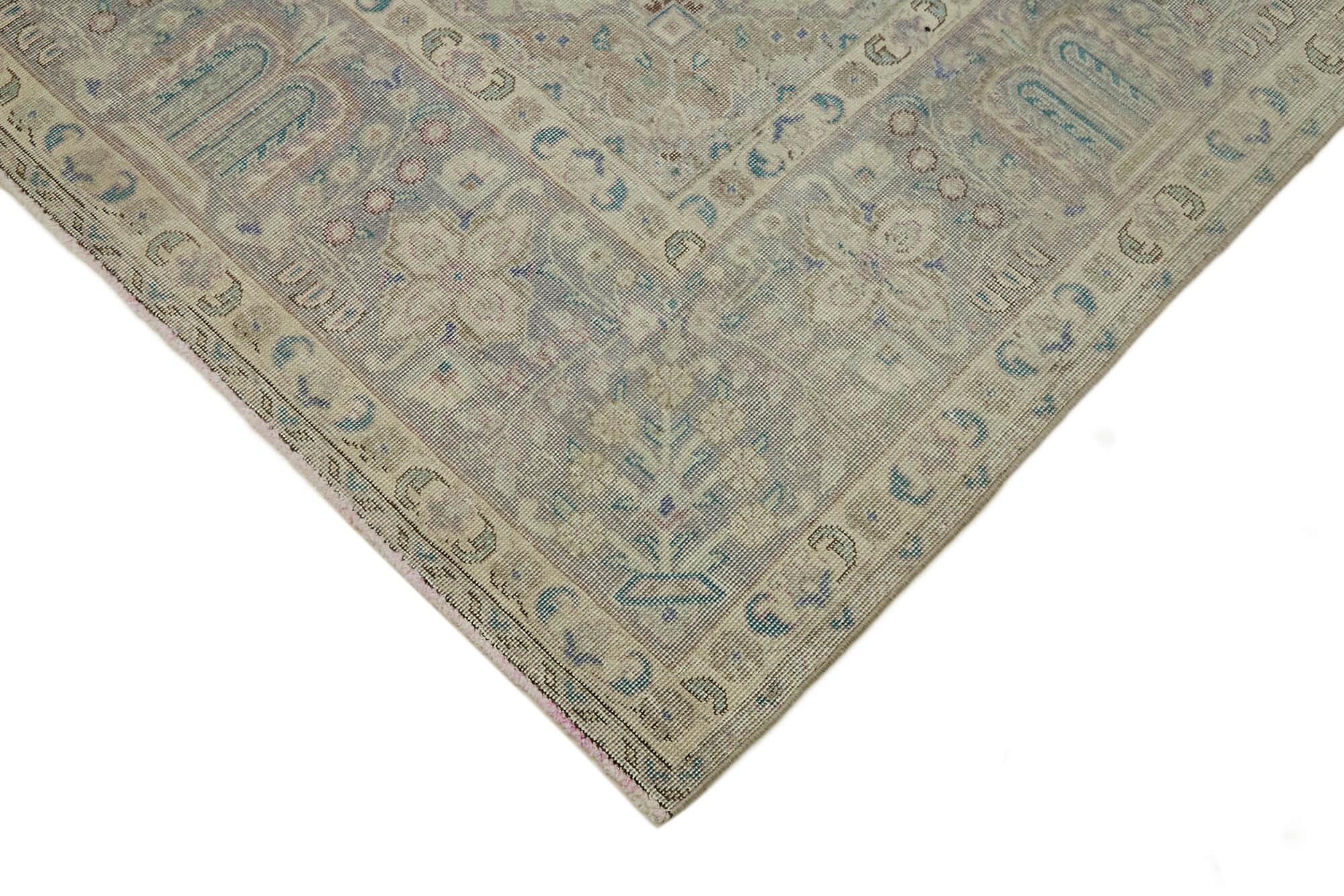 Beige Persian Handmade — 2.46 x 3.55