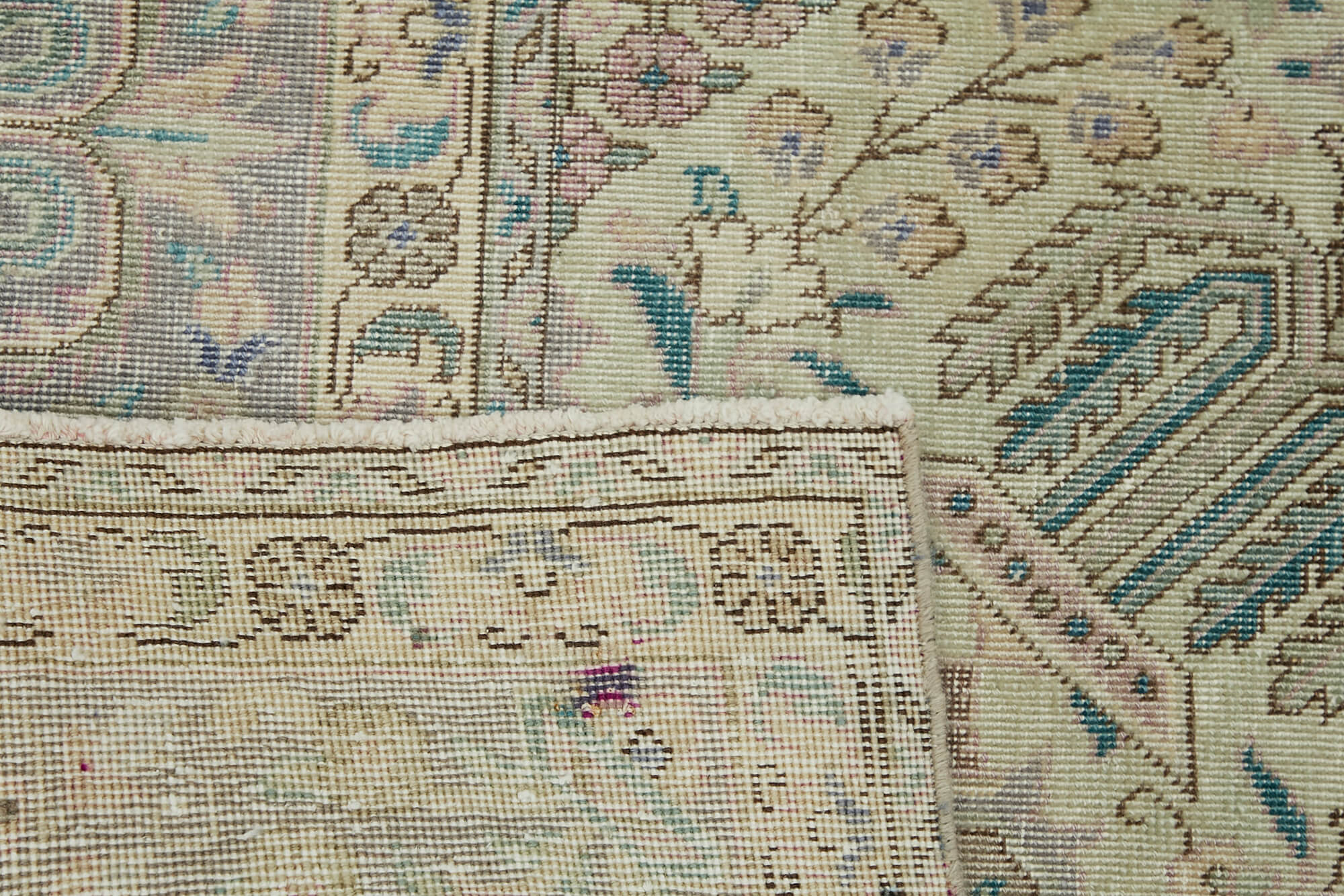 Beige Persian Handmade — 2.46 x 3.55