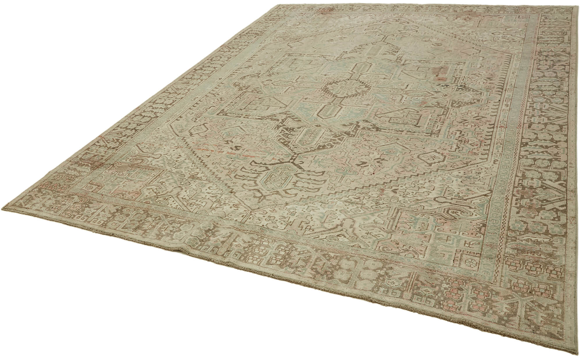 Beige Persian Handmade — 2.57 x 3.38