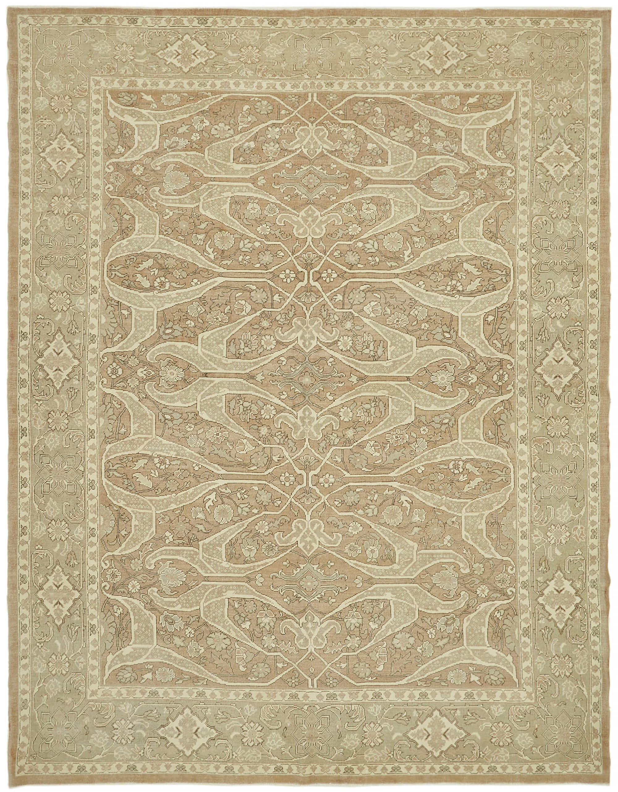 Beige Persian Handmade — 2.66 x 3.40