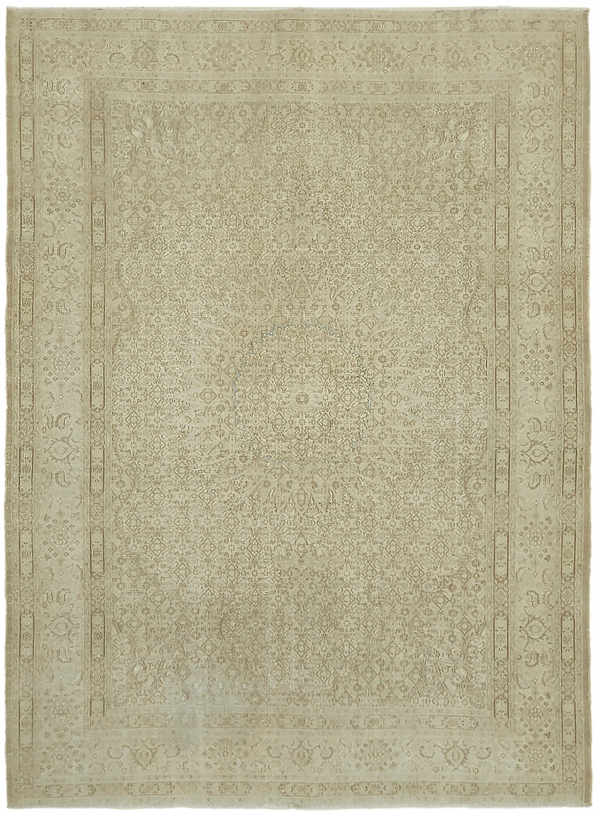 Beige Persian Handmade — 2.11 x 2.86
