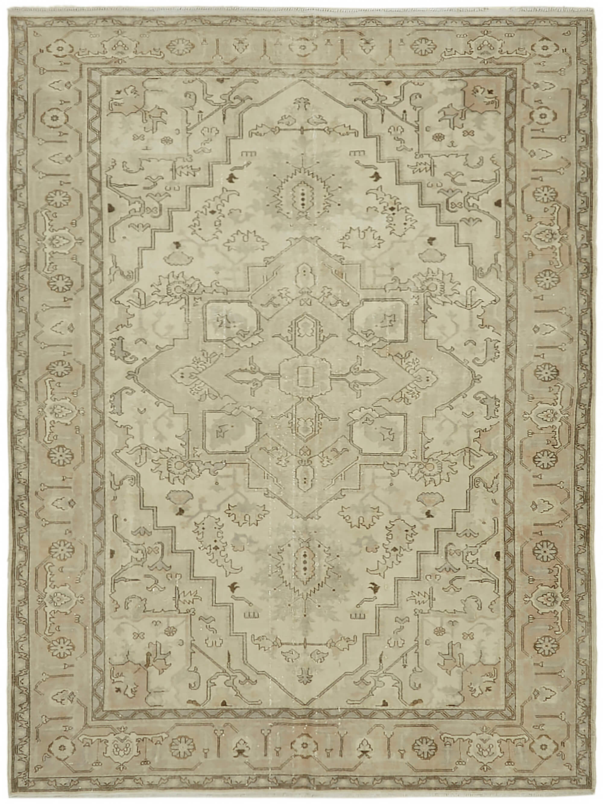 Beige Persian Handmade — 2.17 x 2.85