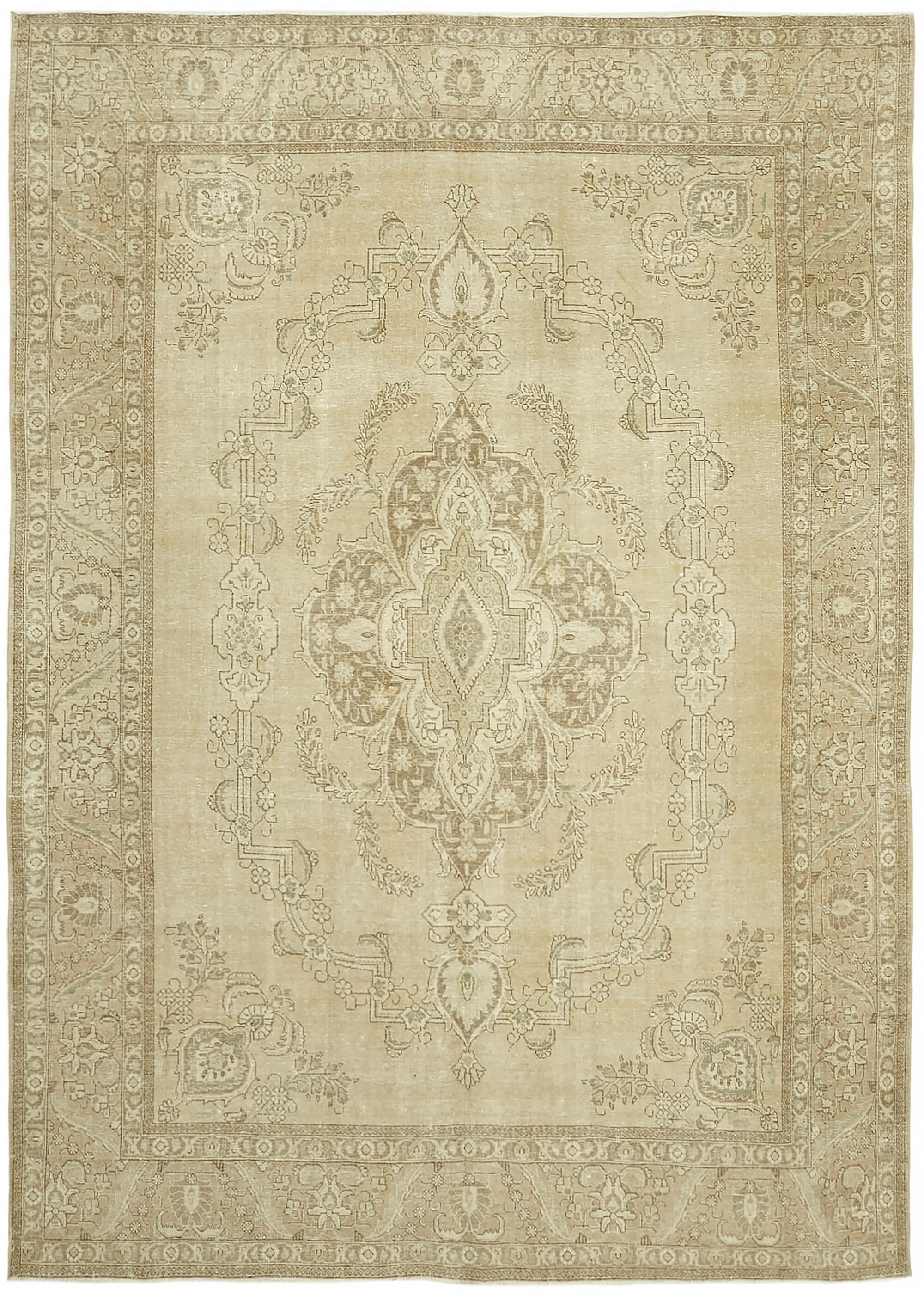 Beige Persian Handmade — 2.80 x 3.86