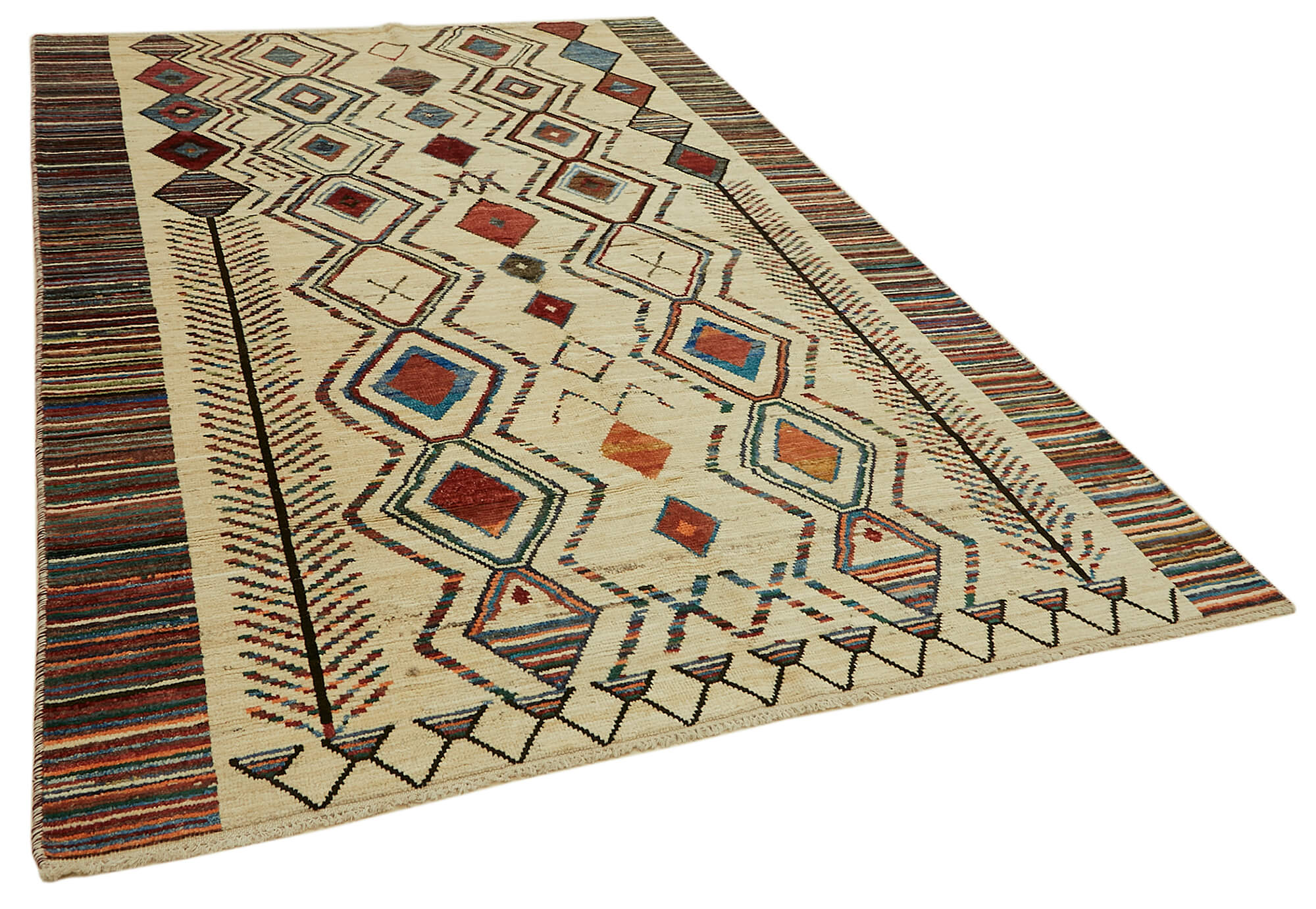 Beige Beige Tribal Atlas Rug – 2.01 x 2.91 — 2.01 x 2.91