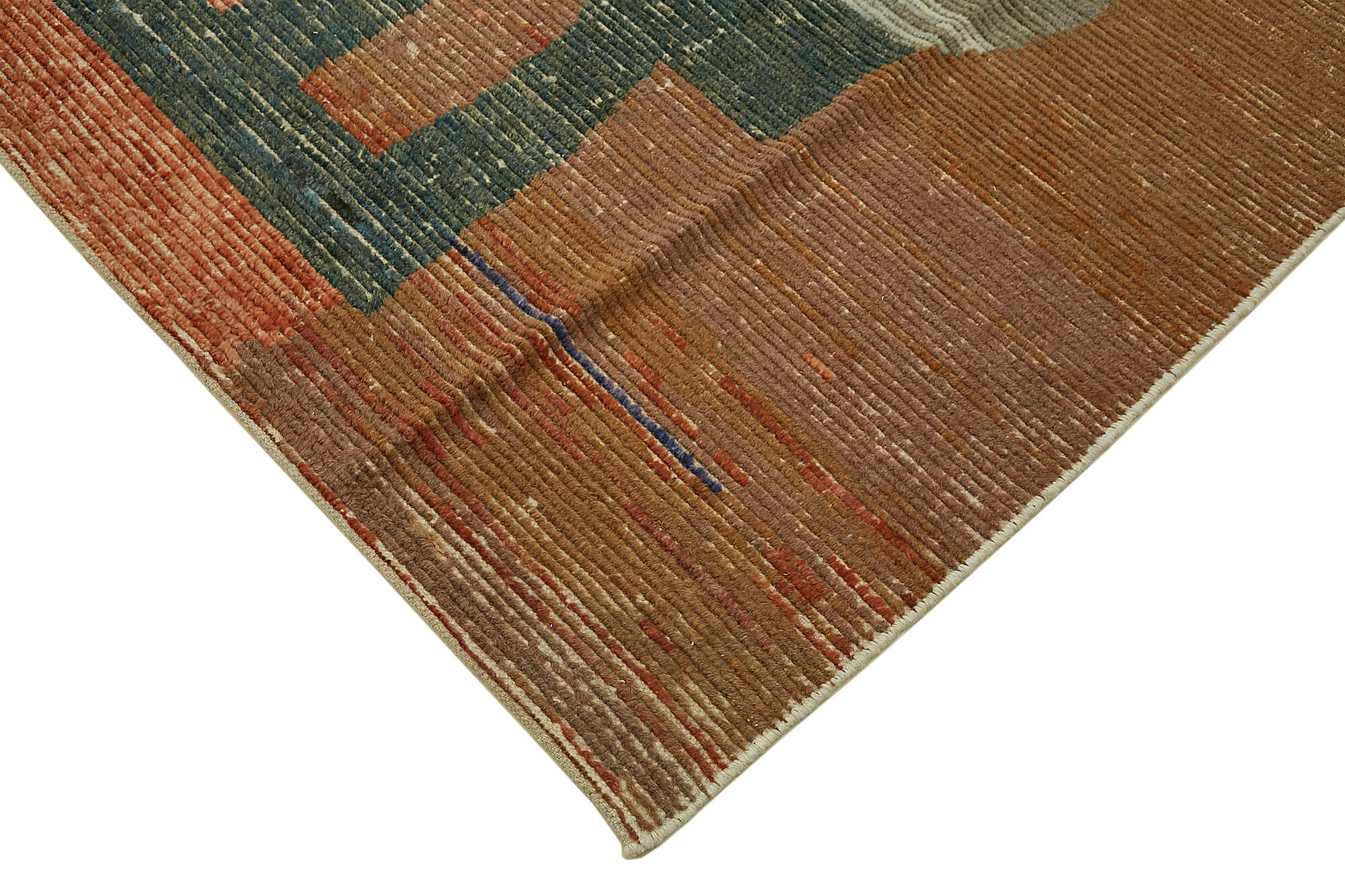 Multicolor Multicolor Abstract Atlas Rug – 3.80 x 4.52 — 3.80 x 4.52