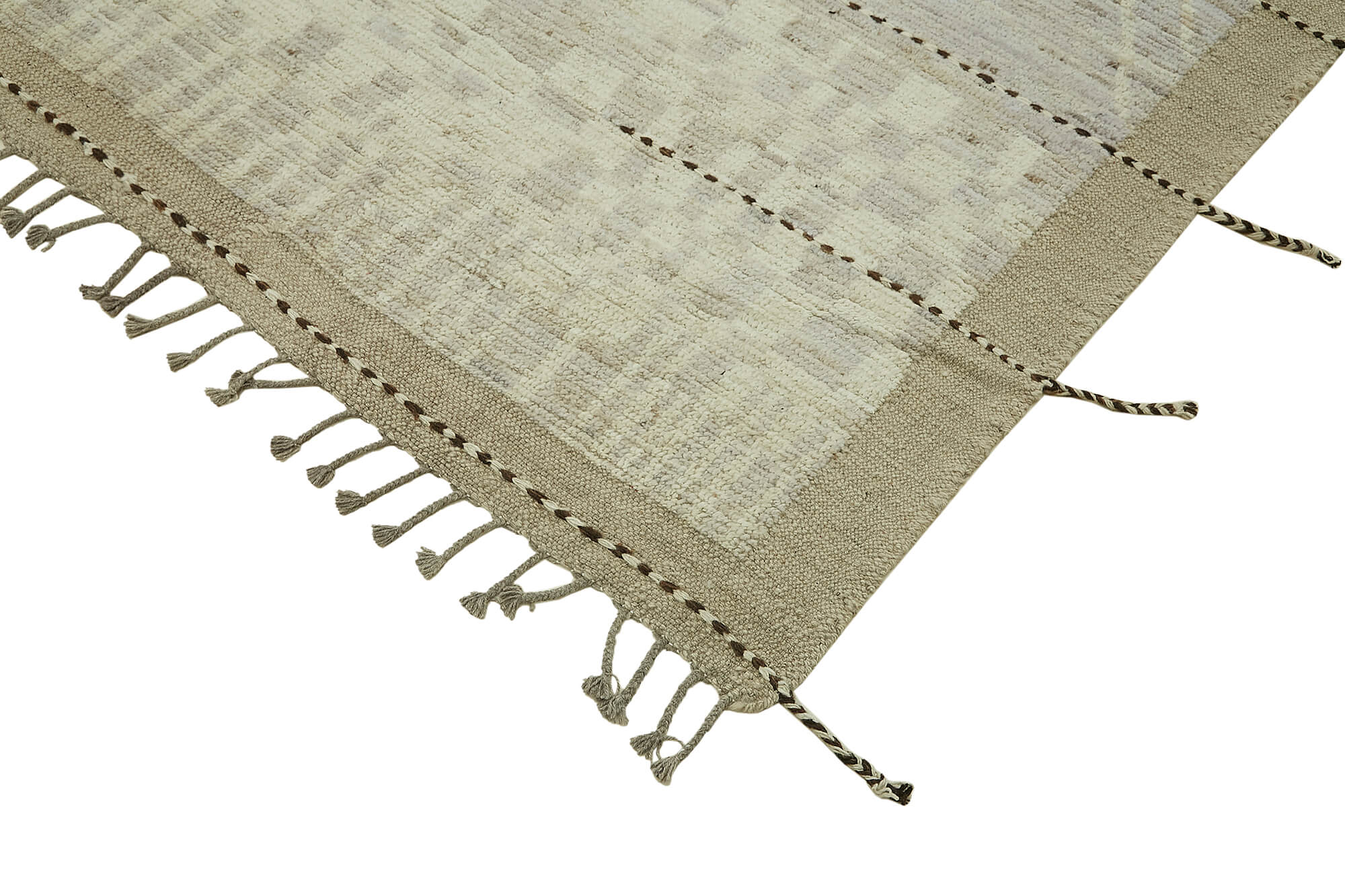 Beige Beige Tribal Atlas Rug – 2.90 x 3.74 — 2.90 x 3.74