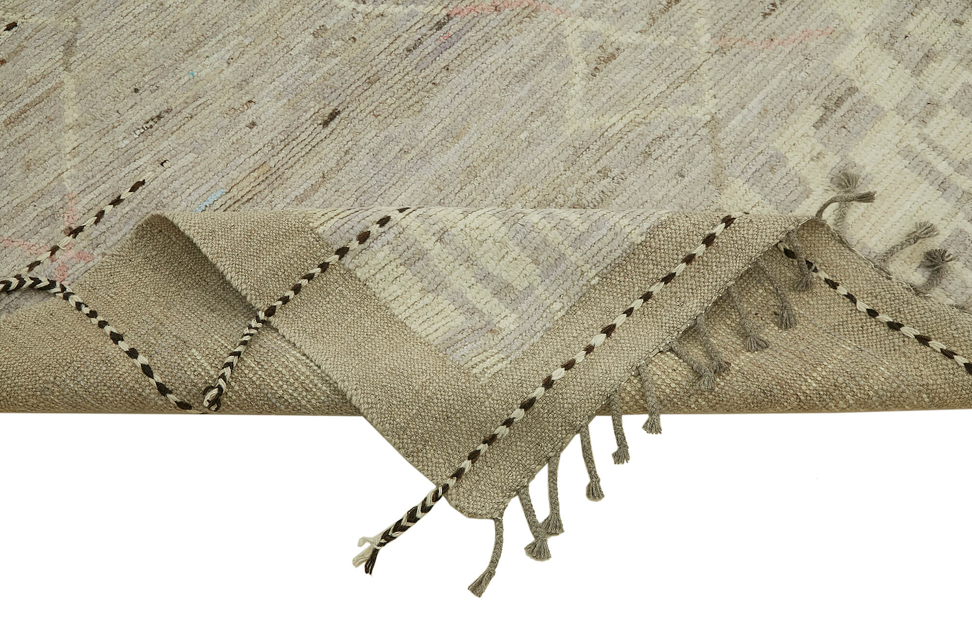 Beige Beige Tribal Atlas Rug – 2.90 x 3.74 — 2.90 x 3.74