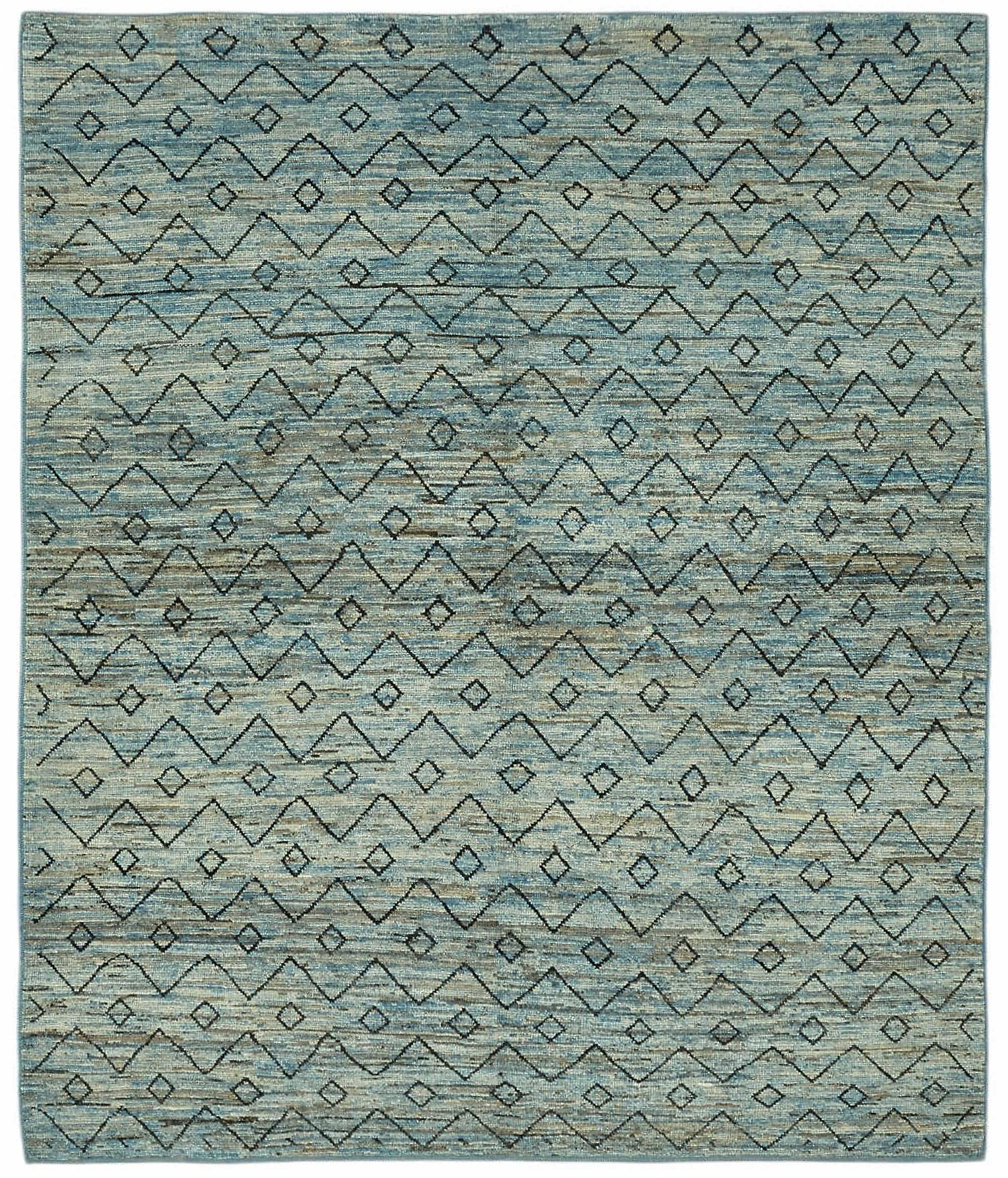 Blue Blue Tribal Samandar Atlas Rug – 2.50 x 3.00 — 2.50 x 3.00