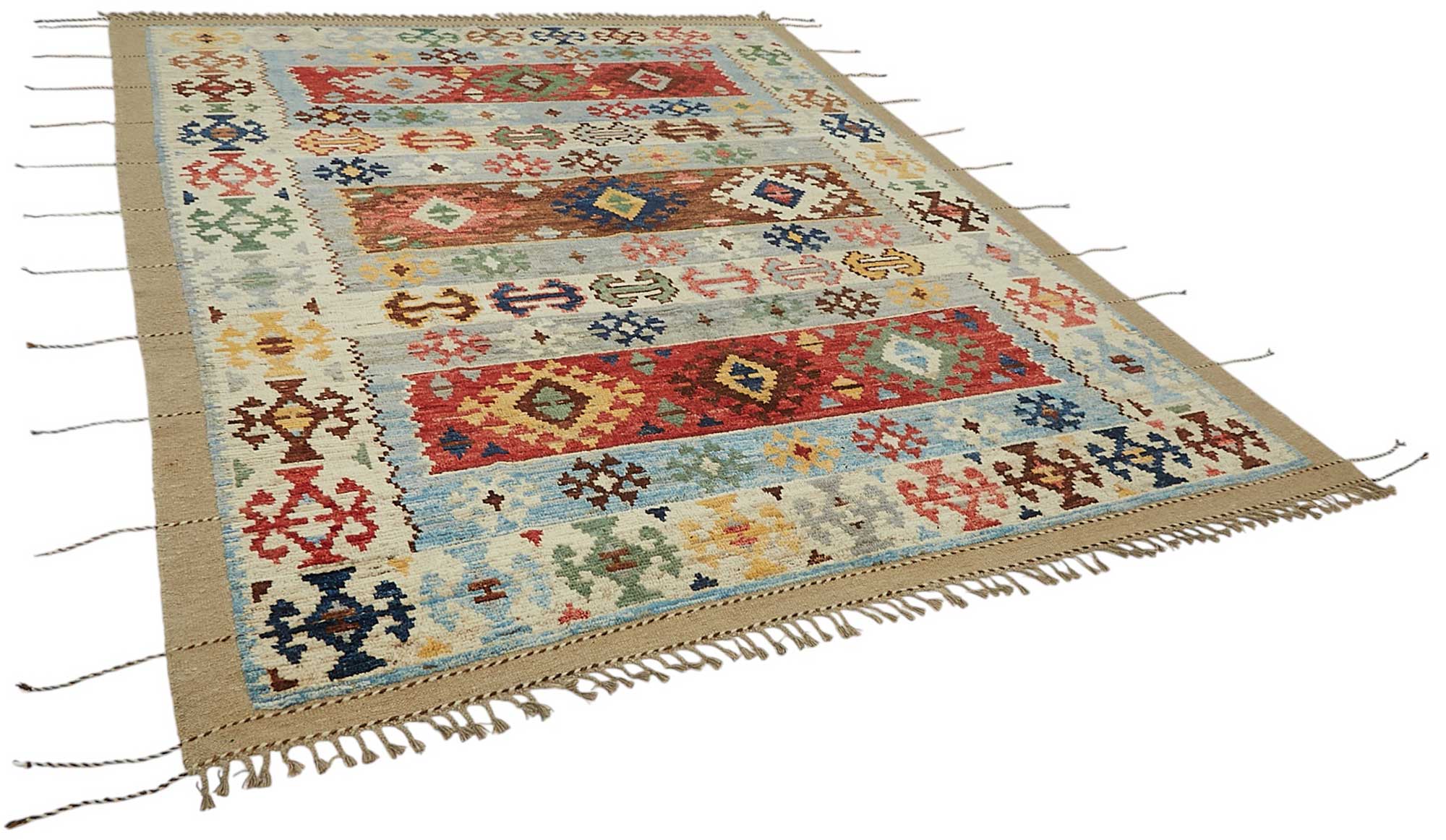 Beige Beige Narengi Atlas Rug – 2.55 x 3.21 — 2.55 x 3.21