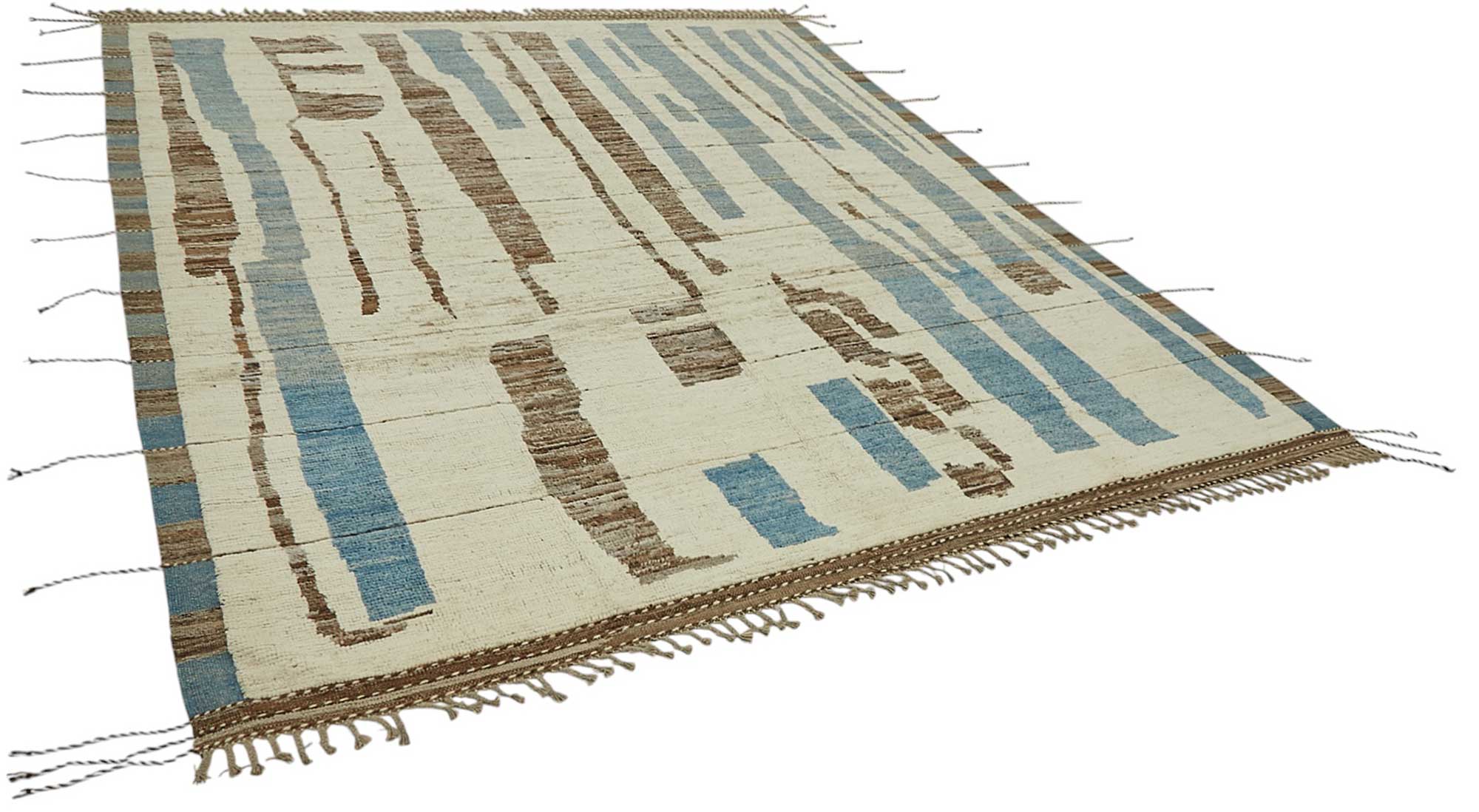 Beige Beige Zari Atlas Rug – 2.60 x 3.07 — 2.60 x 3.07
