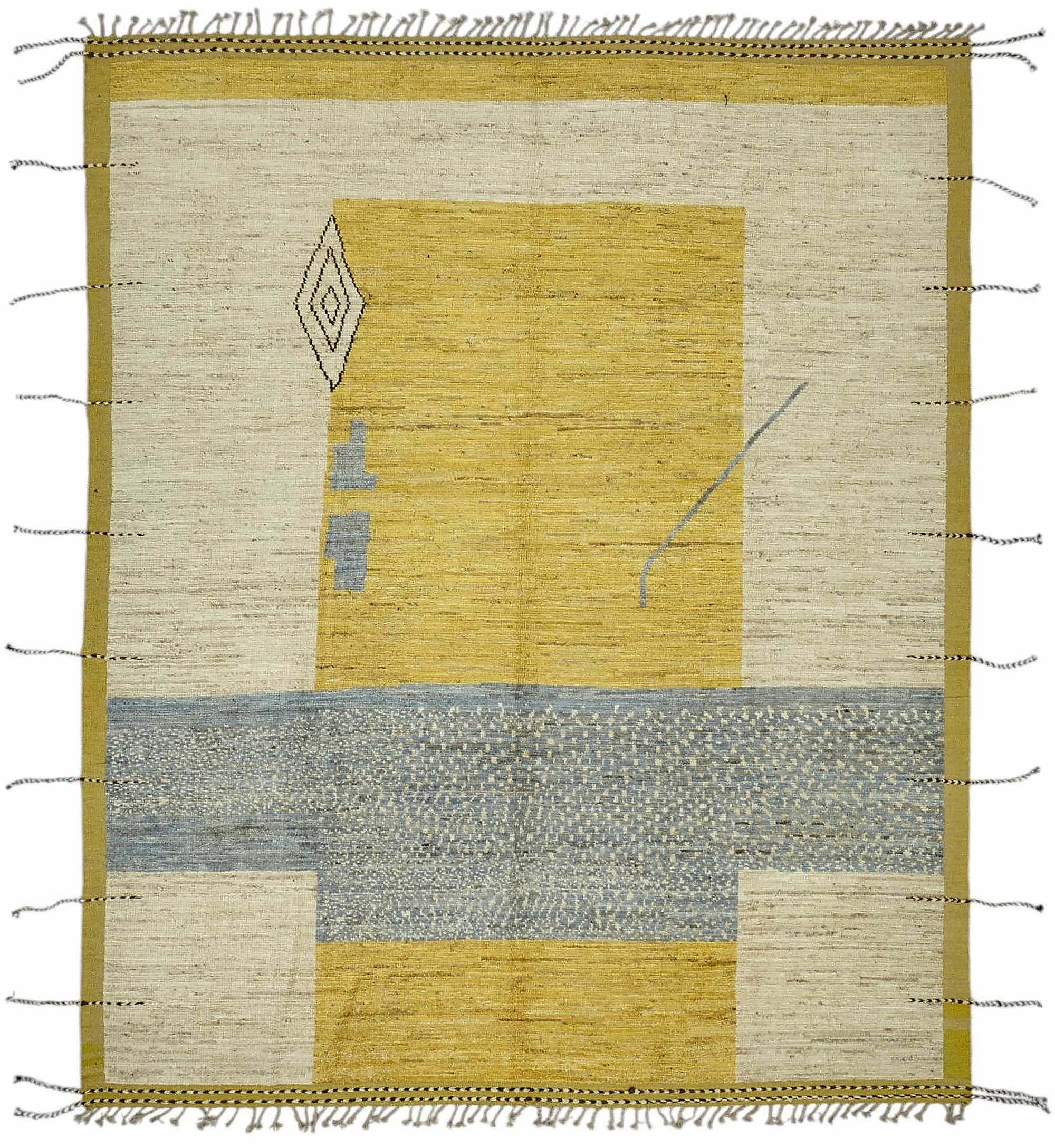 Beige Beige Zard Atlas Rug – 2.54 x 3.12 — 2.54 x 3.12