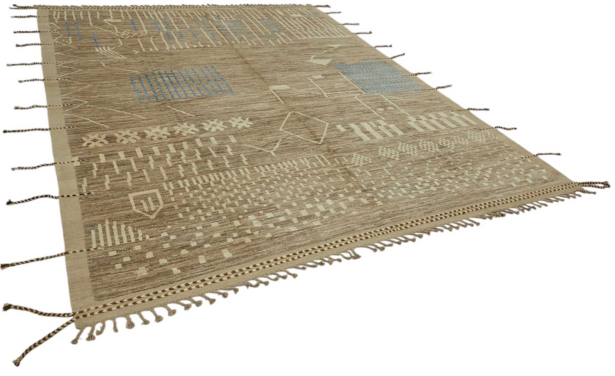 Brown Brown Tribal Rug Rug – 2.79 x 3.75 — 2.79 x 3.75