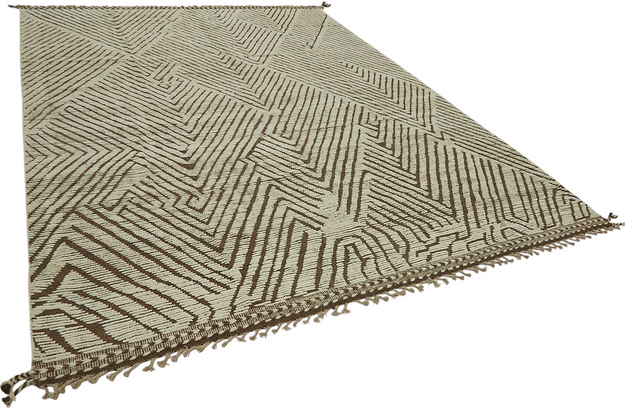 Beige Beige Tribal Rug Rug – 2.72 x 3.75 — 2.72 x 3.75