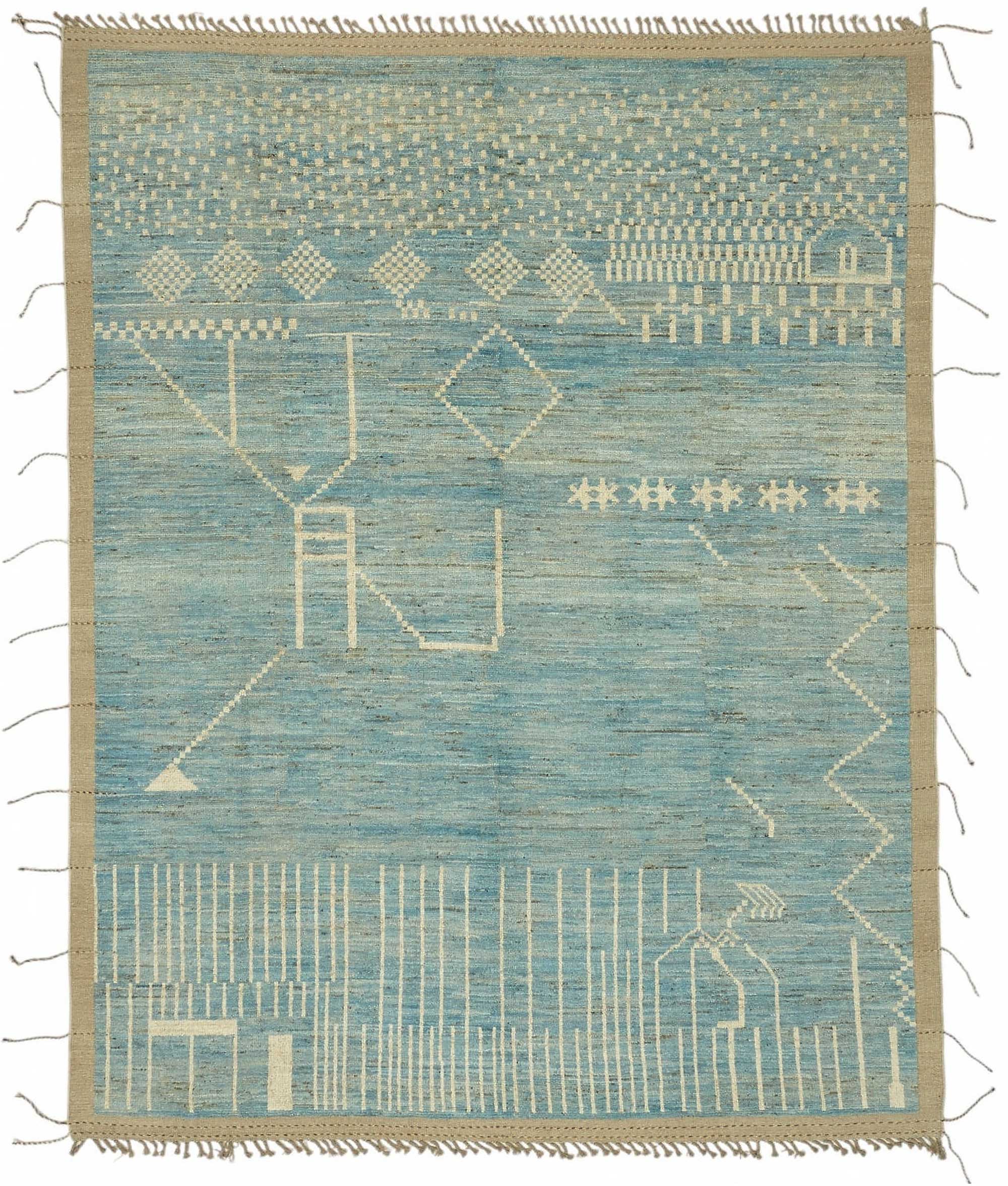 Blue Blue Samandar Atlas Rug – 2.83 x 3.76 — 2.83 x 3.76