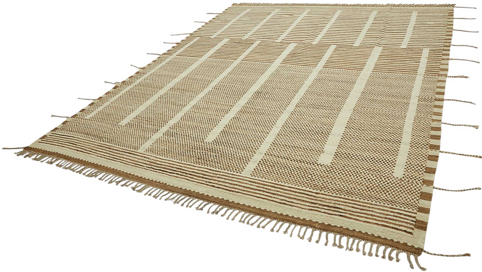 Beige Beige Khakee Tribal Atlas Rug – 2.80 x 3.69 — 2.80 x 3.69