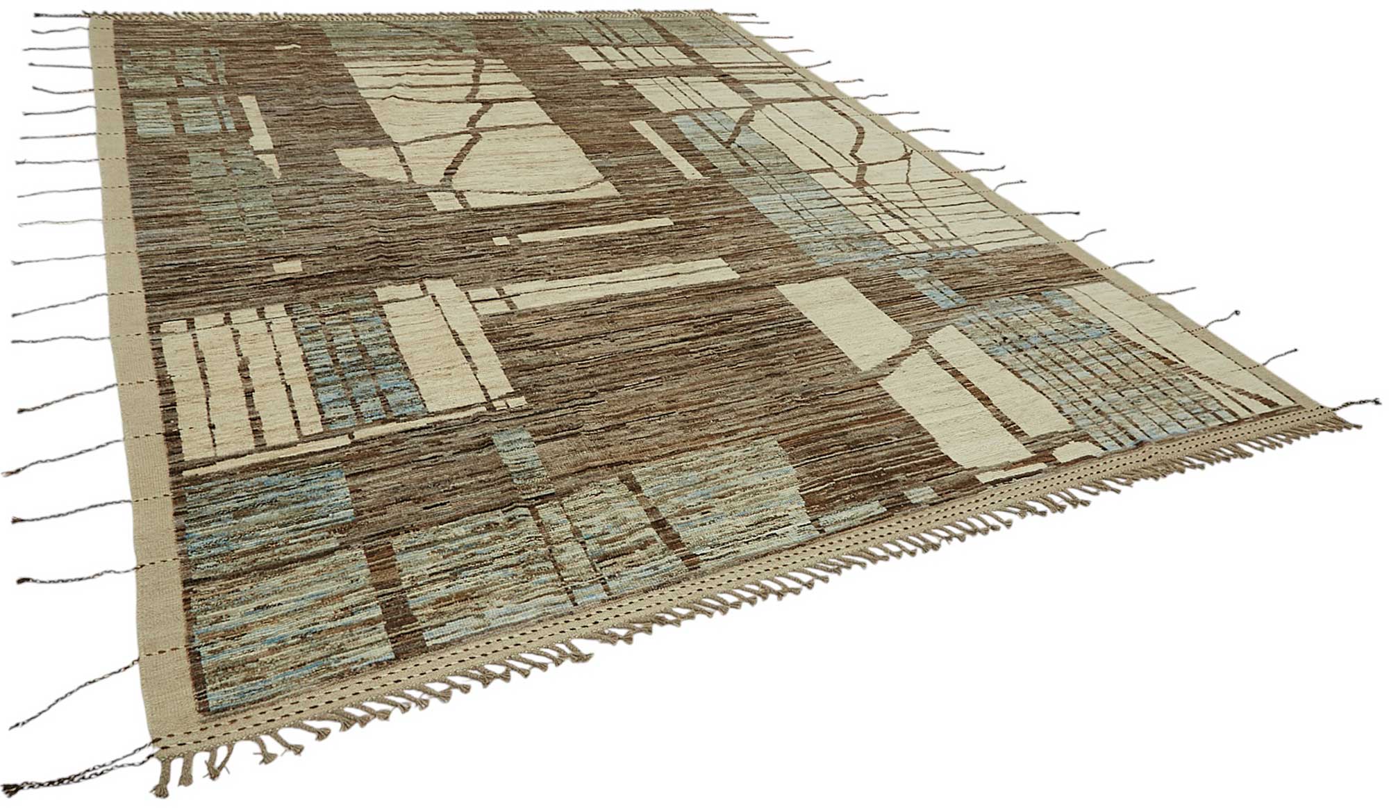 Beige Beige Abstract Atlas Rug – 2.86 x 3.65 — 2.86 x 3.65