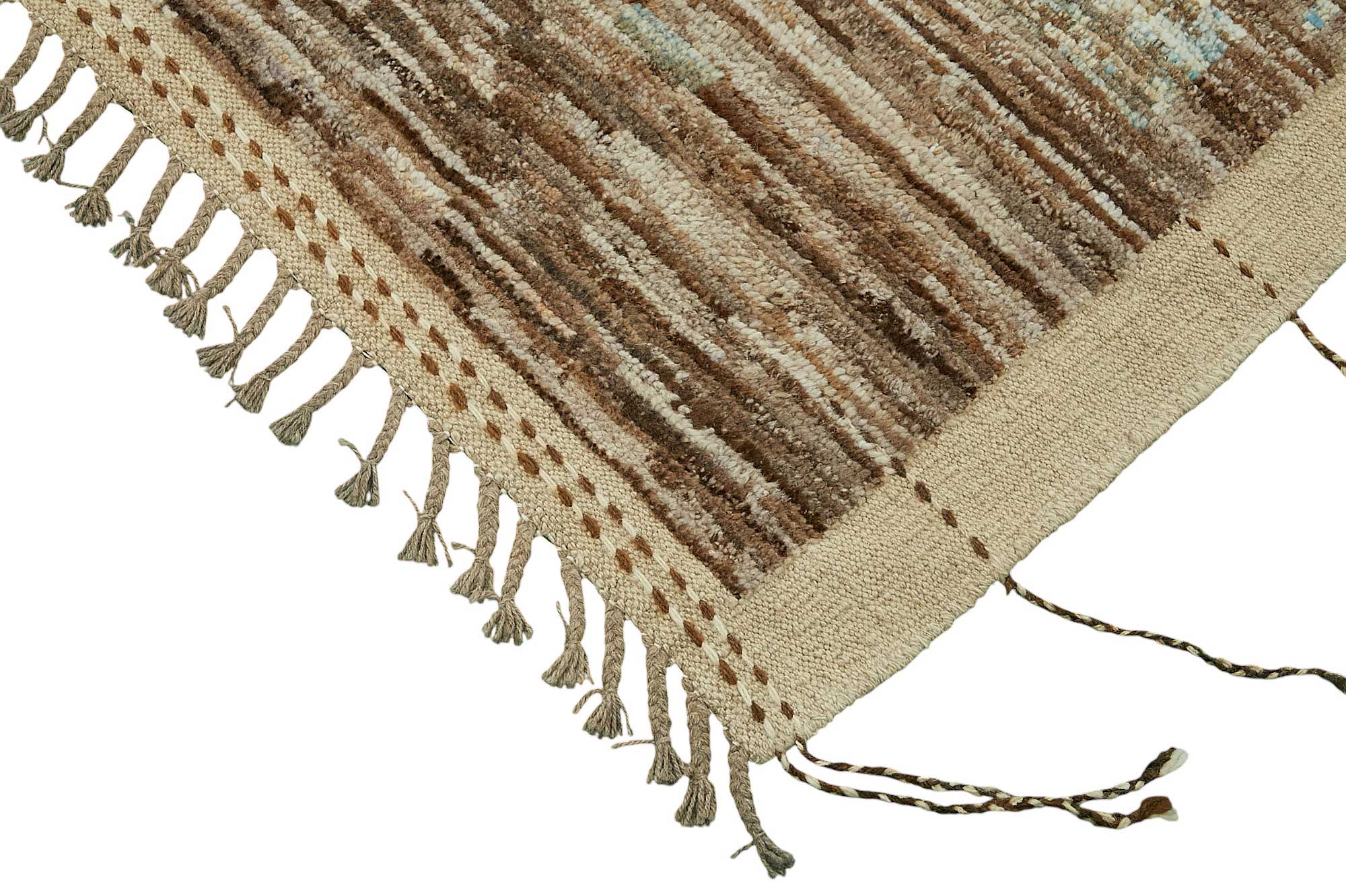 Beige Beige Abstract Atlas Rug – 2.86 x 3.65 — 2.86 x 3.65