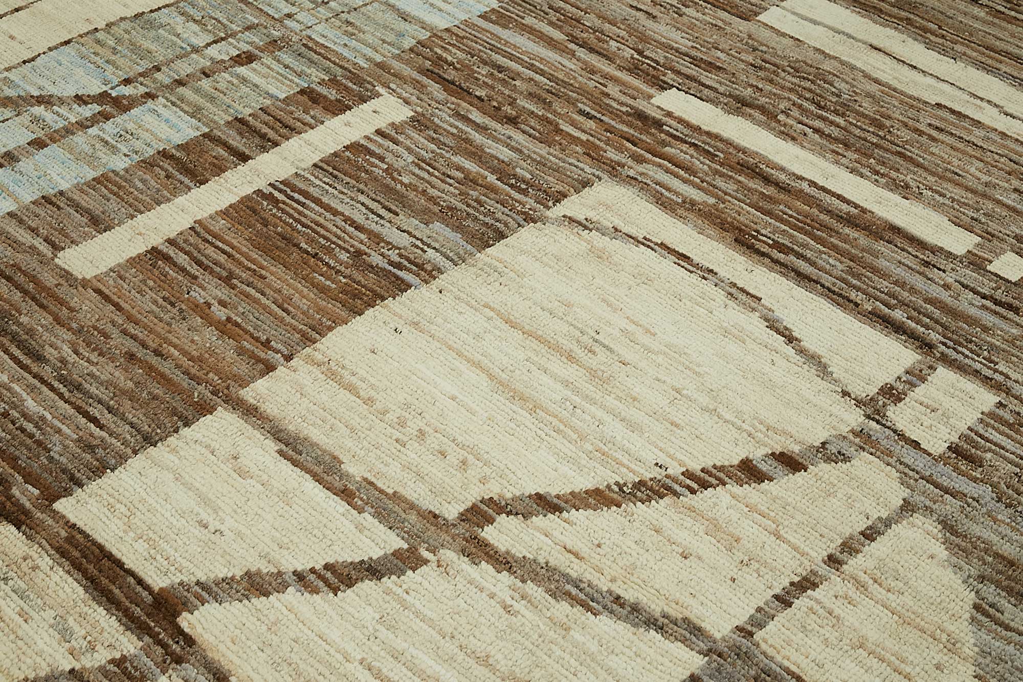 Beige Beige Abstract Atlas Rug – 2.86 x 3.65 — 2.86 x 3.65