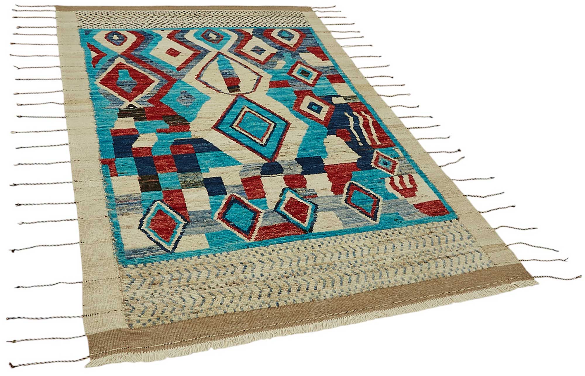 Multicolor Multicolor Tribal Atlas Rug – 1.54 x 2.59 — 1.54 x 2.59