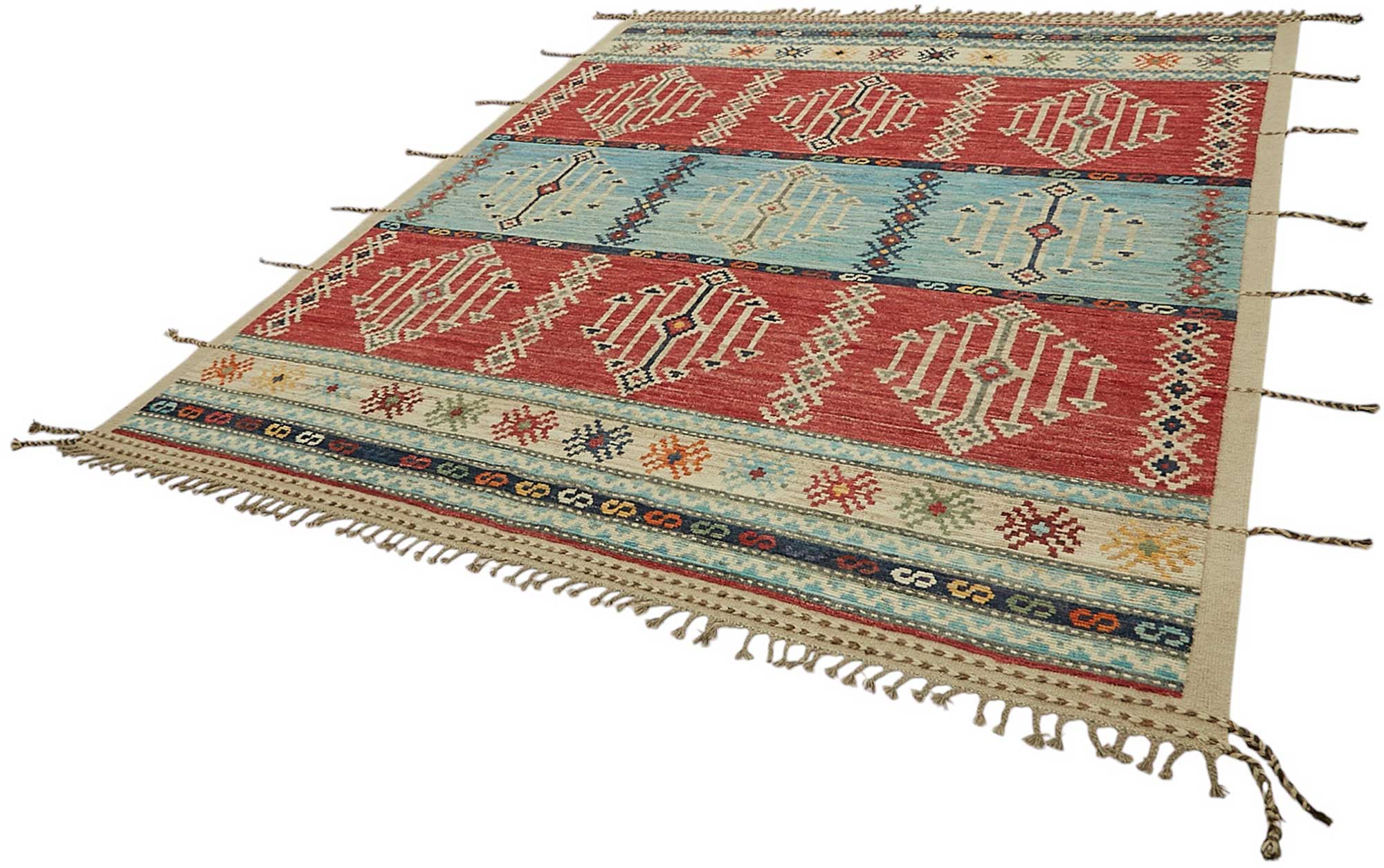 Multicolor Multicolor Tribal Atlas Rug – 2.54 x 3.02 — 2.54 x 3.02