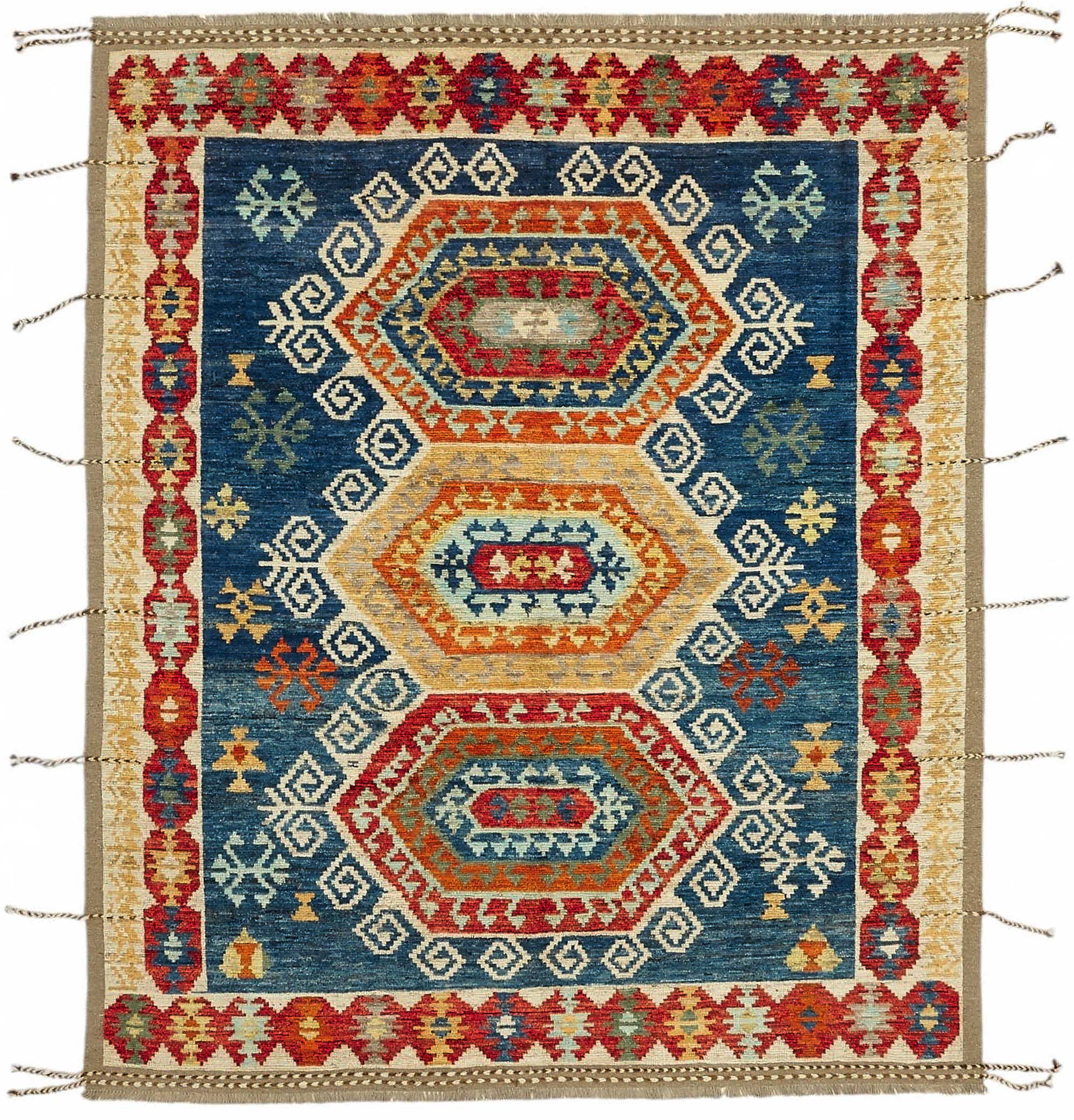 Multicolor Multicolor Tribal Atlas Rug – 2.55 x 3.05 — 2.55 x 3.05