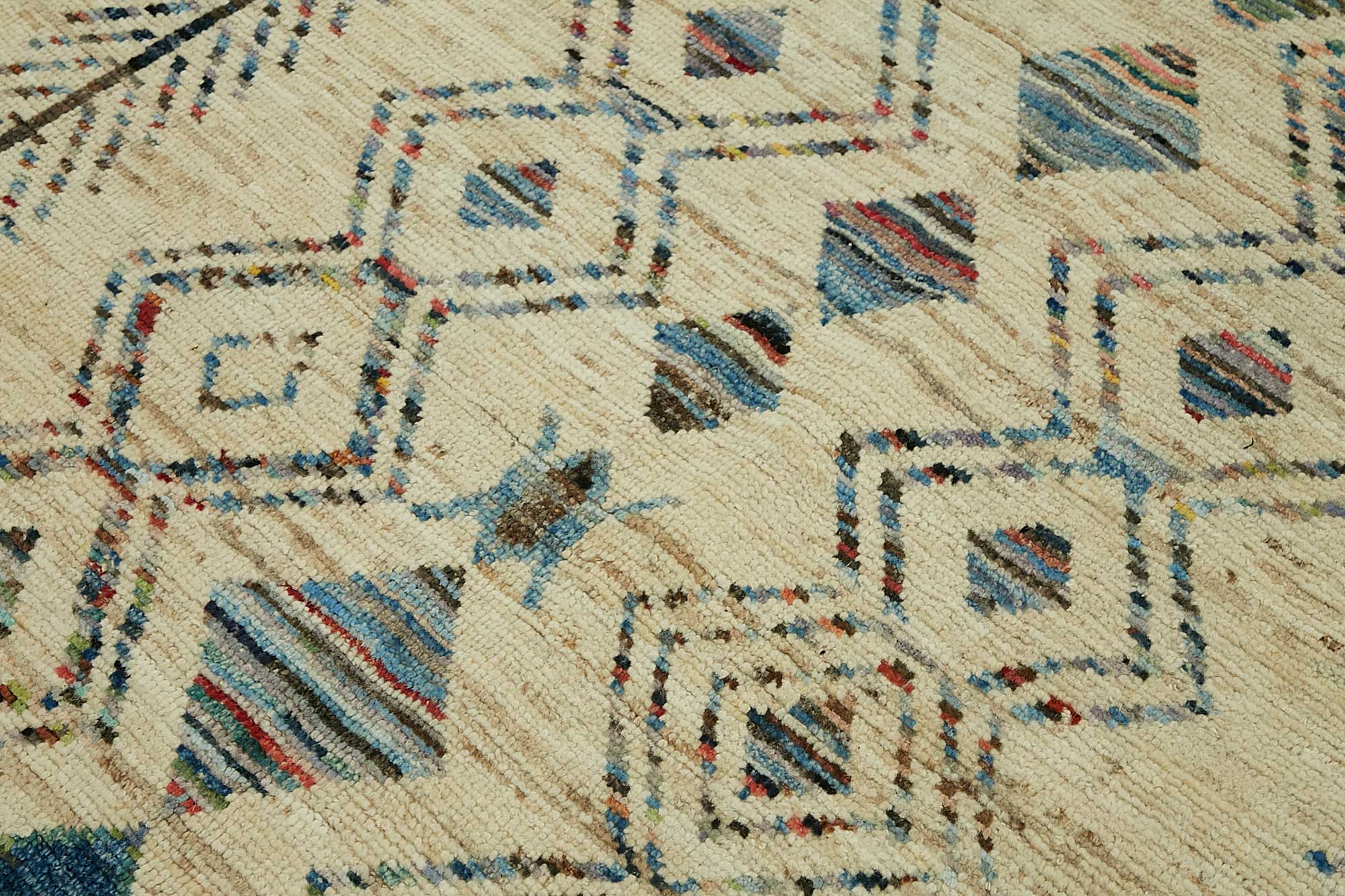 Beige Beige Kazzak Atlas Rug – 2.11 x 3.00 — 2.11 x 3.00