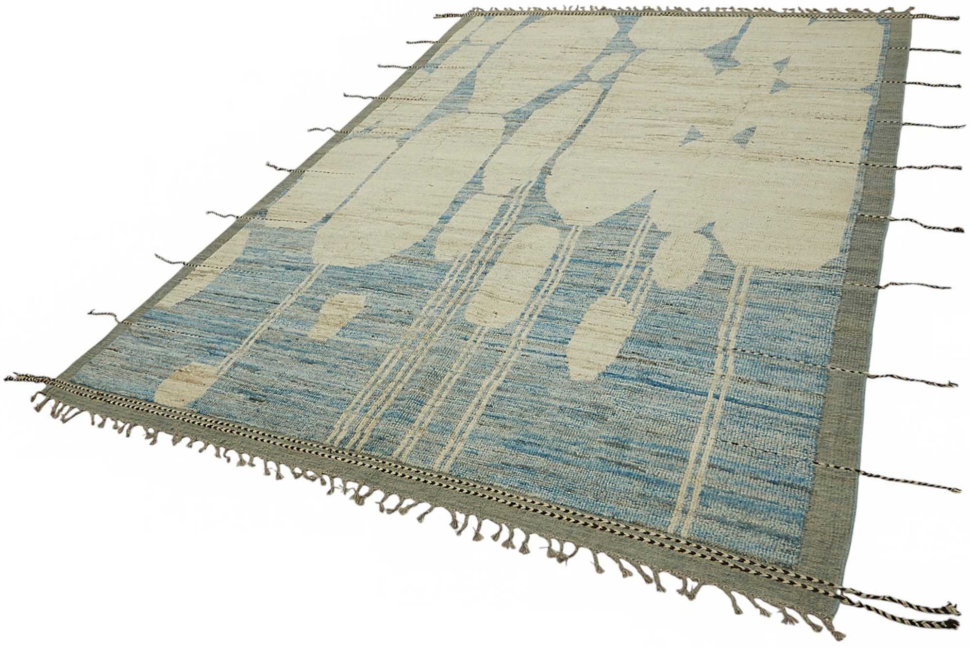Blue Blue Mod Atlas Rug– 2.12 x 3.11 — 2.12 x 3.11