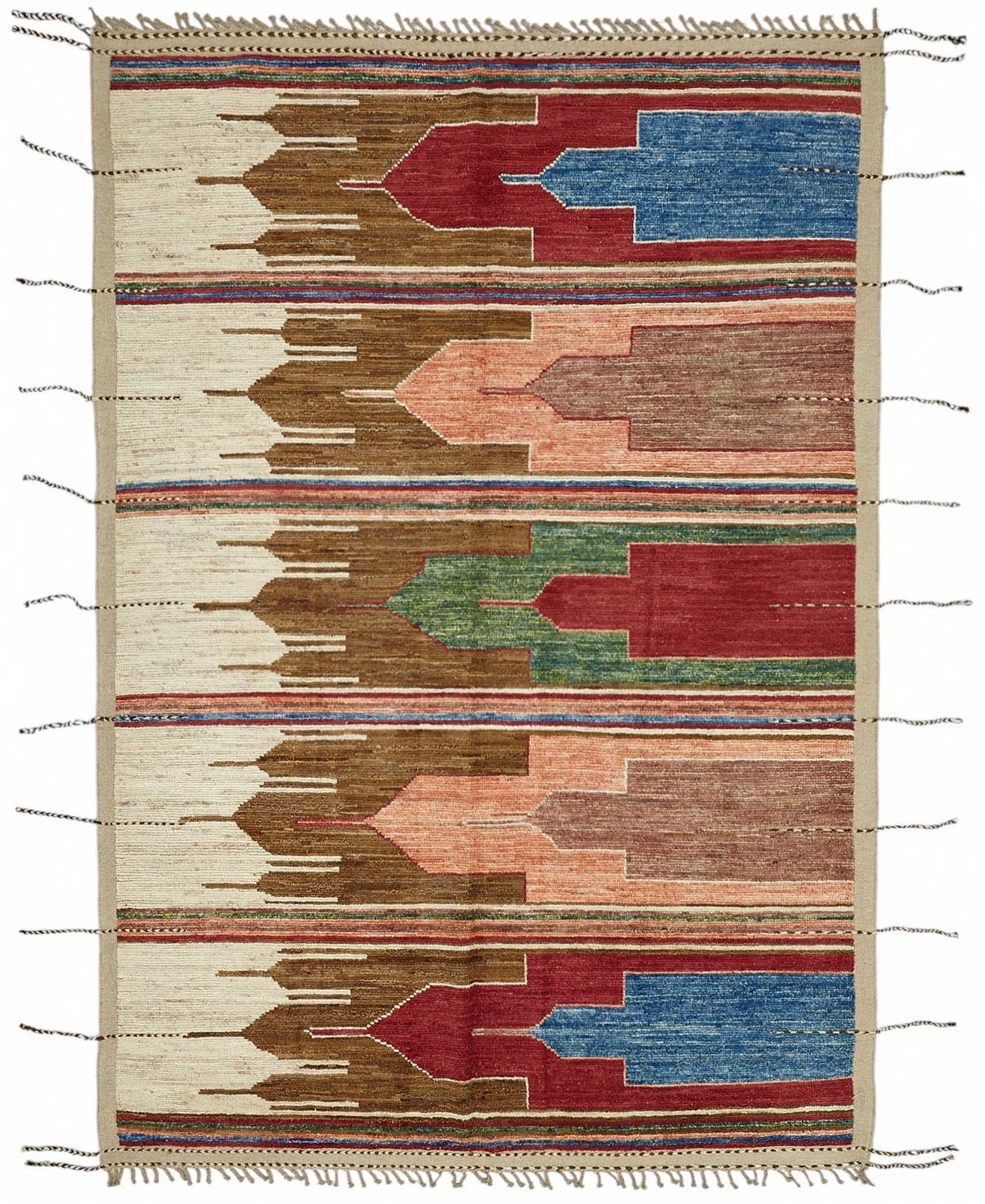 Multicolor Tribal Atlas – 2.58 x 3.05 — 2.58 x 3.05