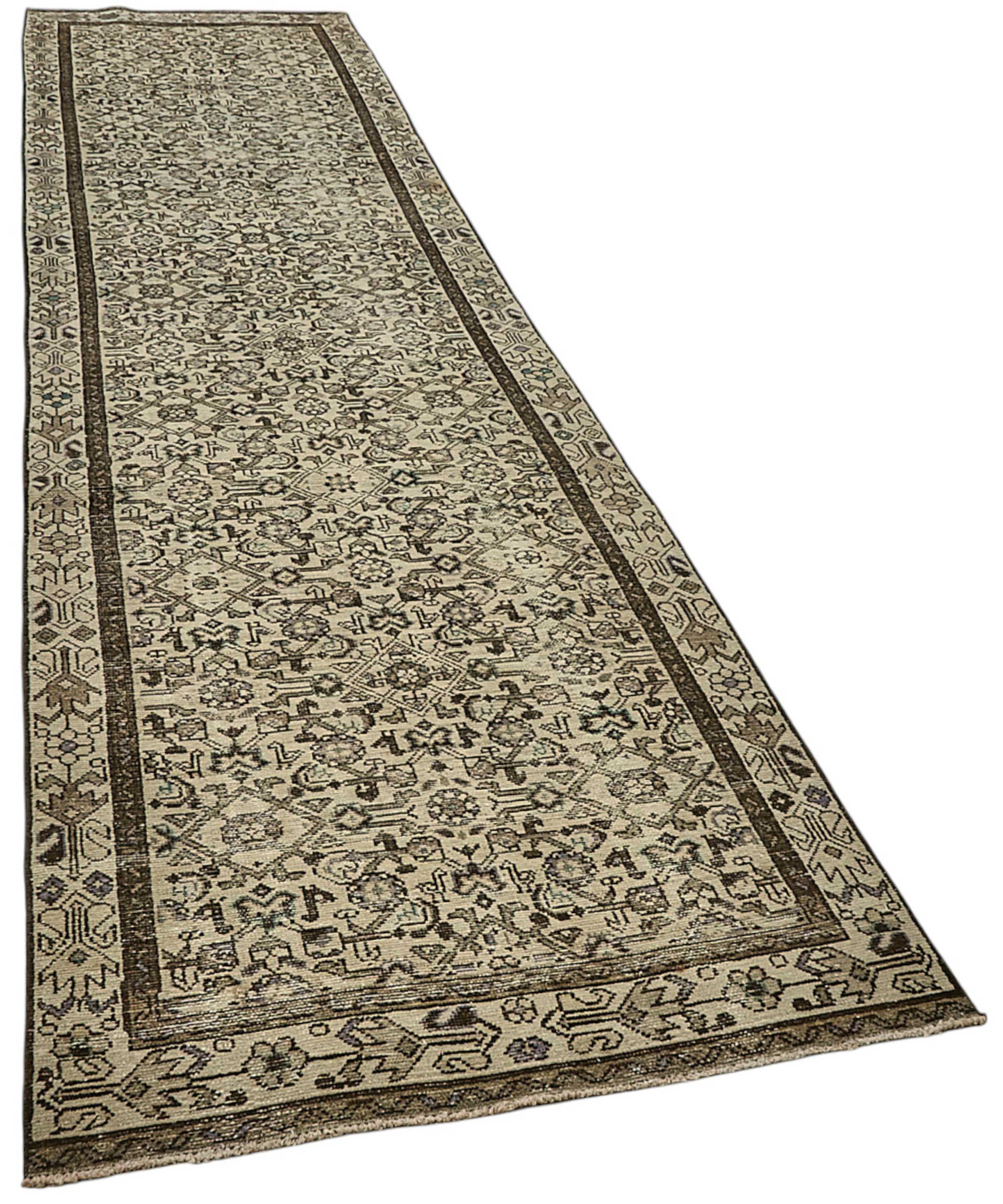 Beige Persian Antique — 1.03 x 4.10
