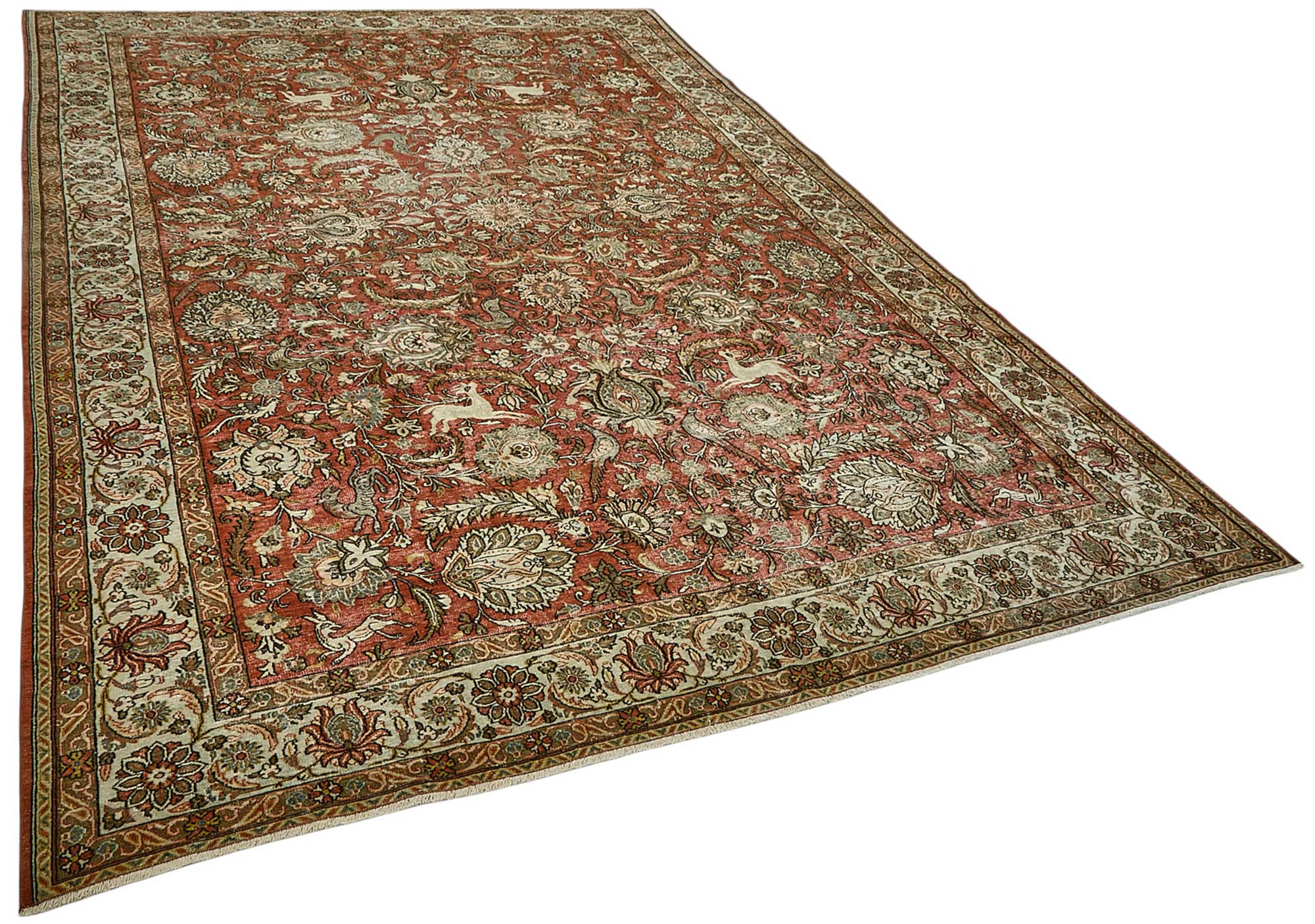 Beige Persian Antique — 2.32 x 3.45