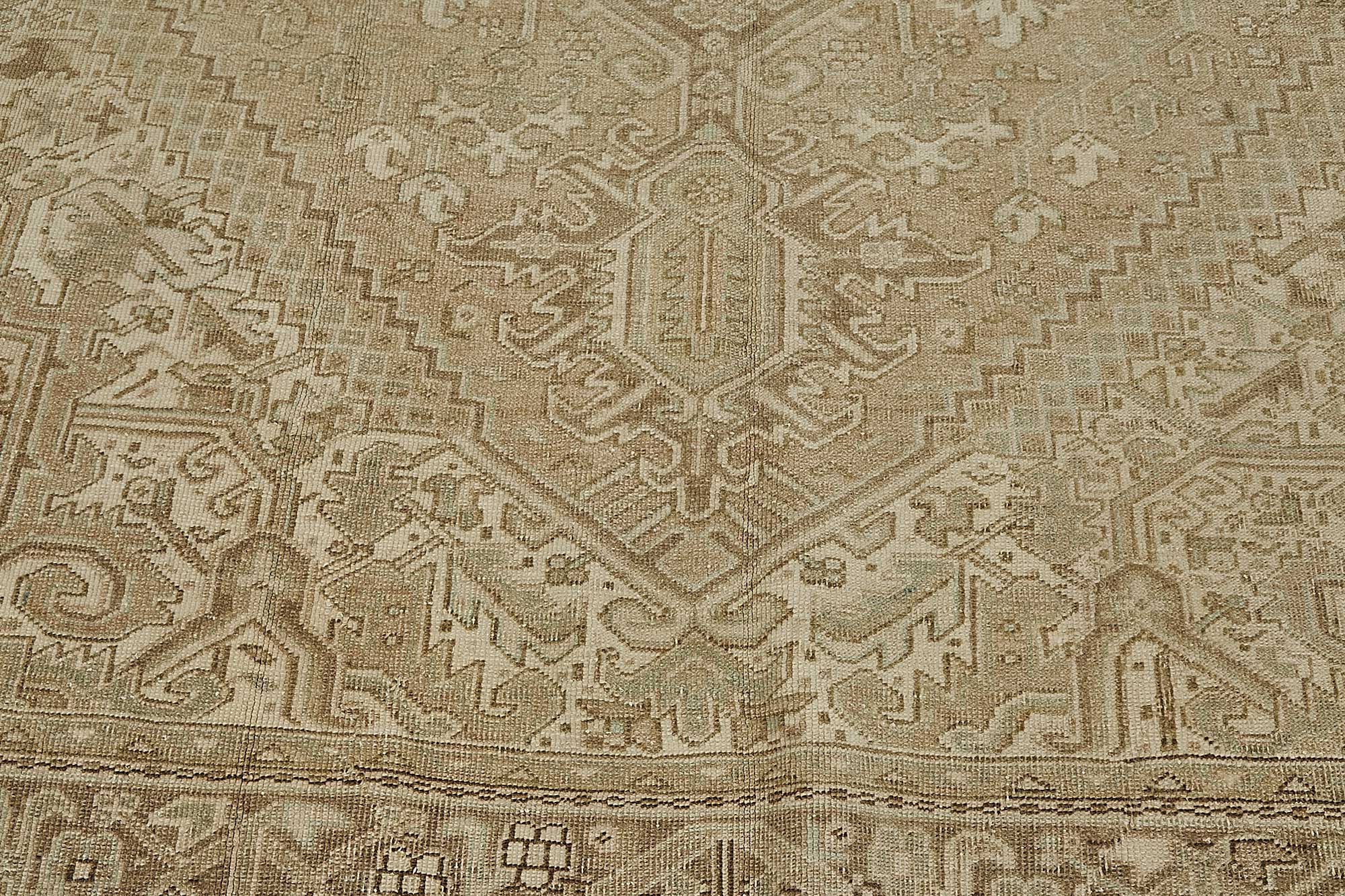 Beige Persian Antique — 3.02 x 3.98