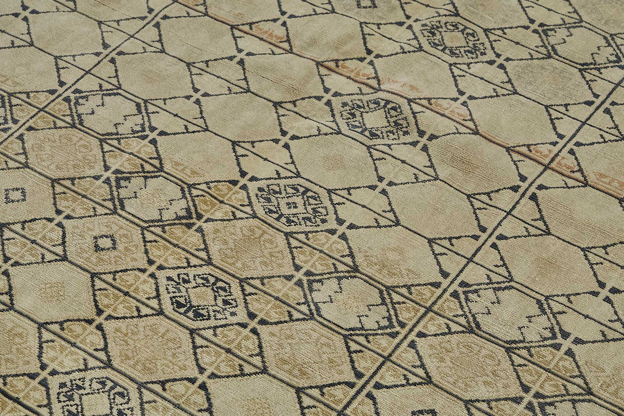 Beige Persian Antique — 2.05 x 3.11
