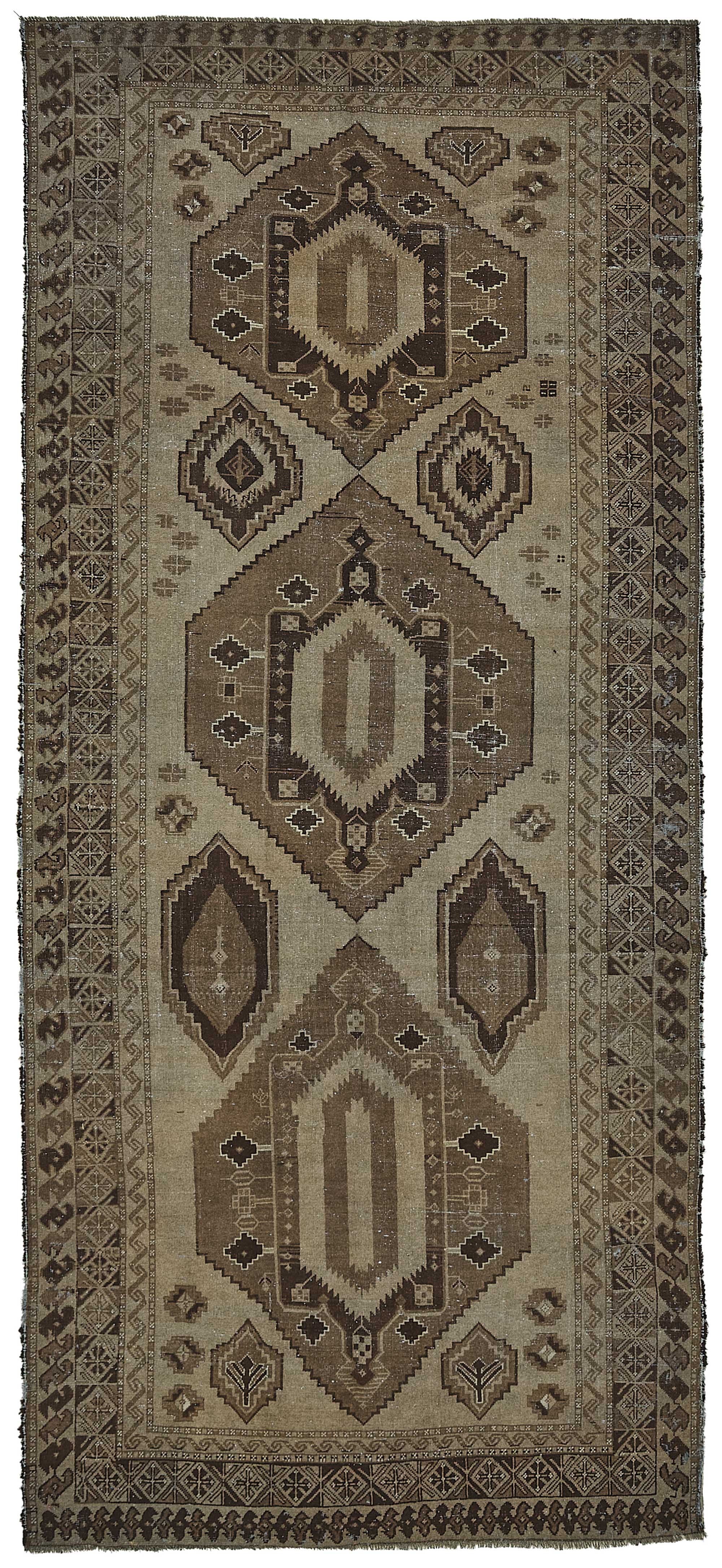 Beige Persian Antique — 1.63 x 3.87