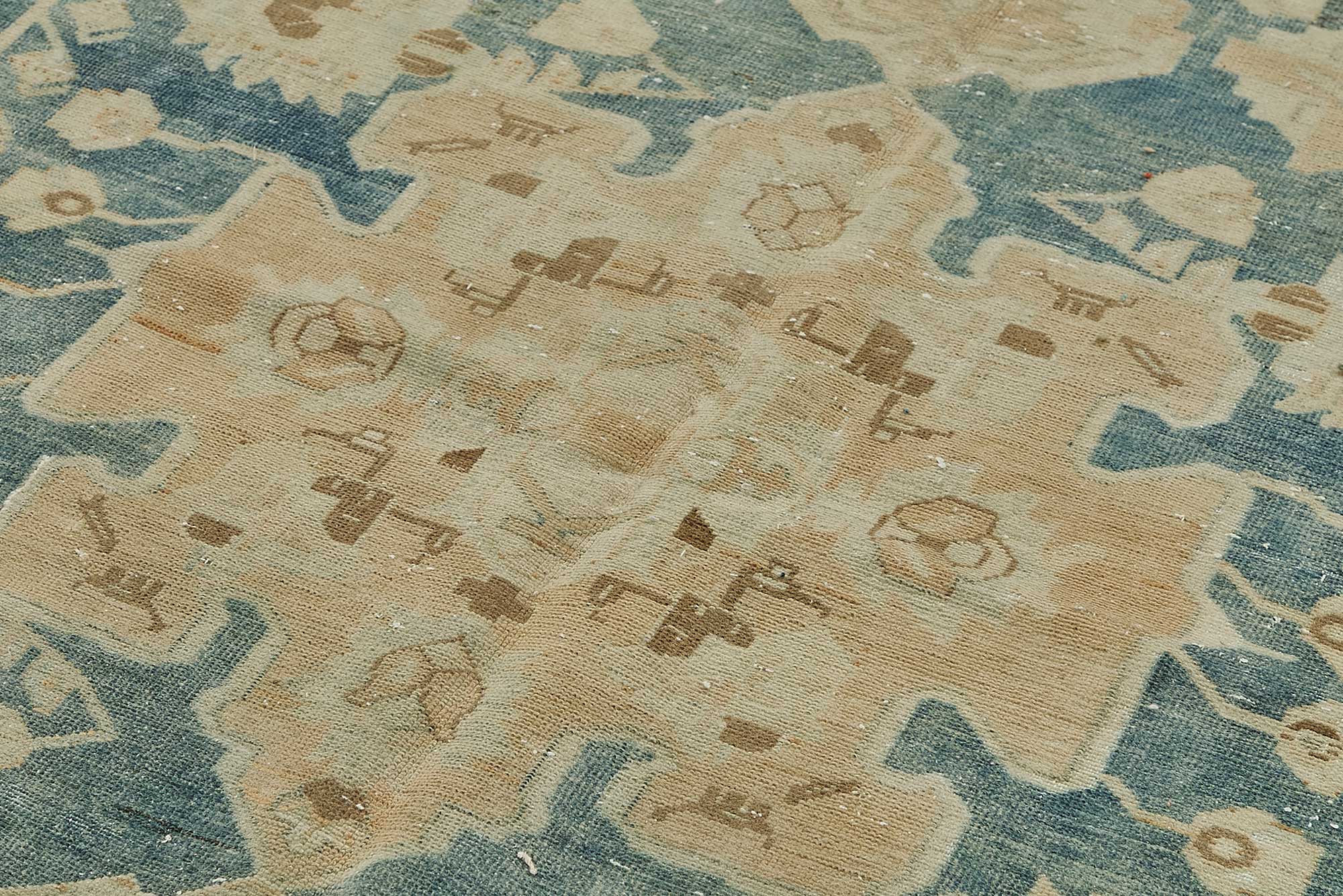 Beige Persian Antique — 2.11 x 3.05