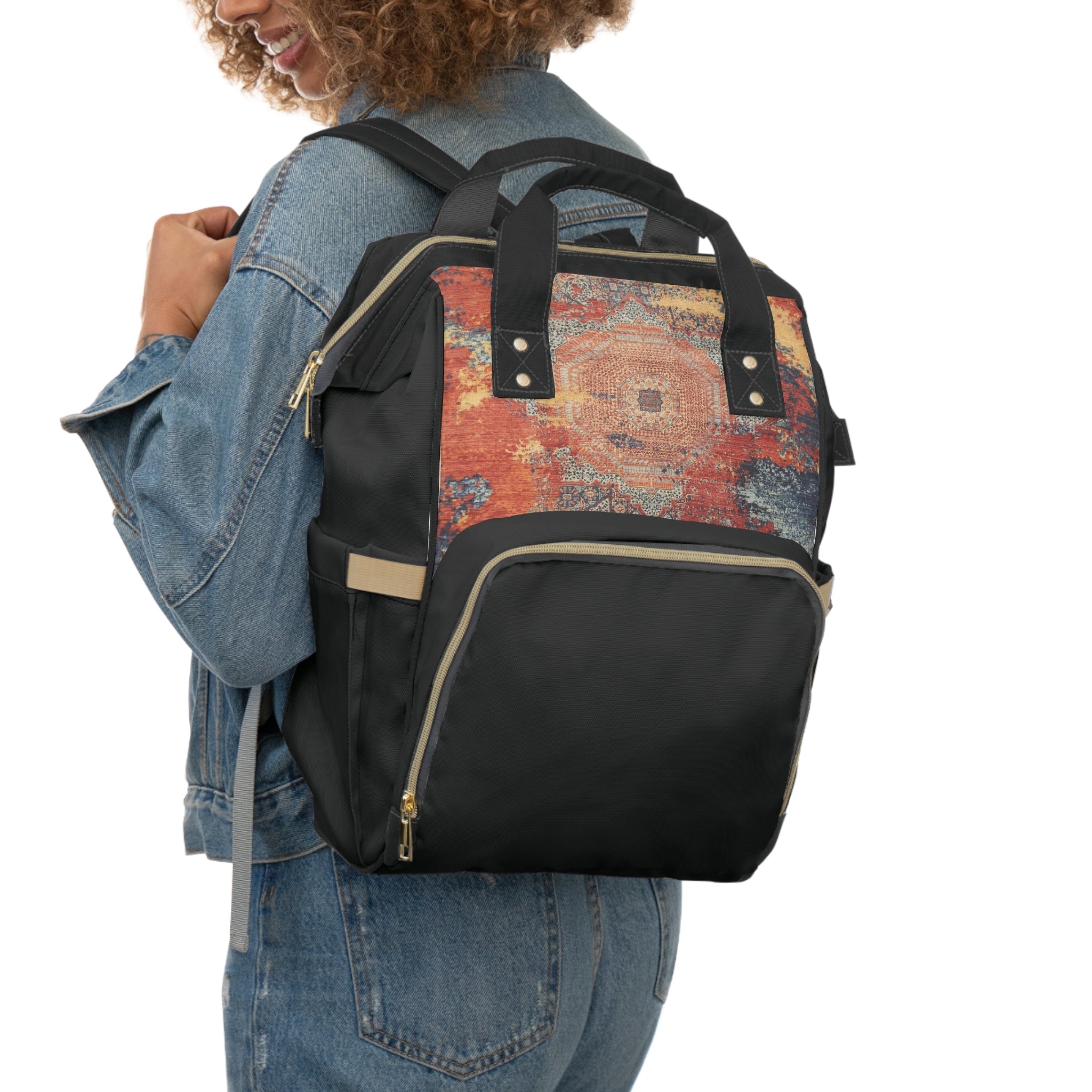 Abstract Mamluk Backpack - Jerm Rugs - Bags - Printify